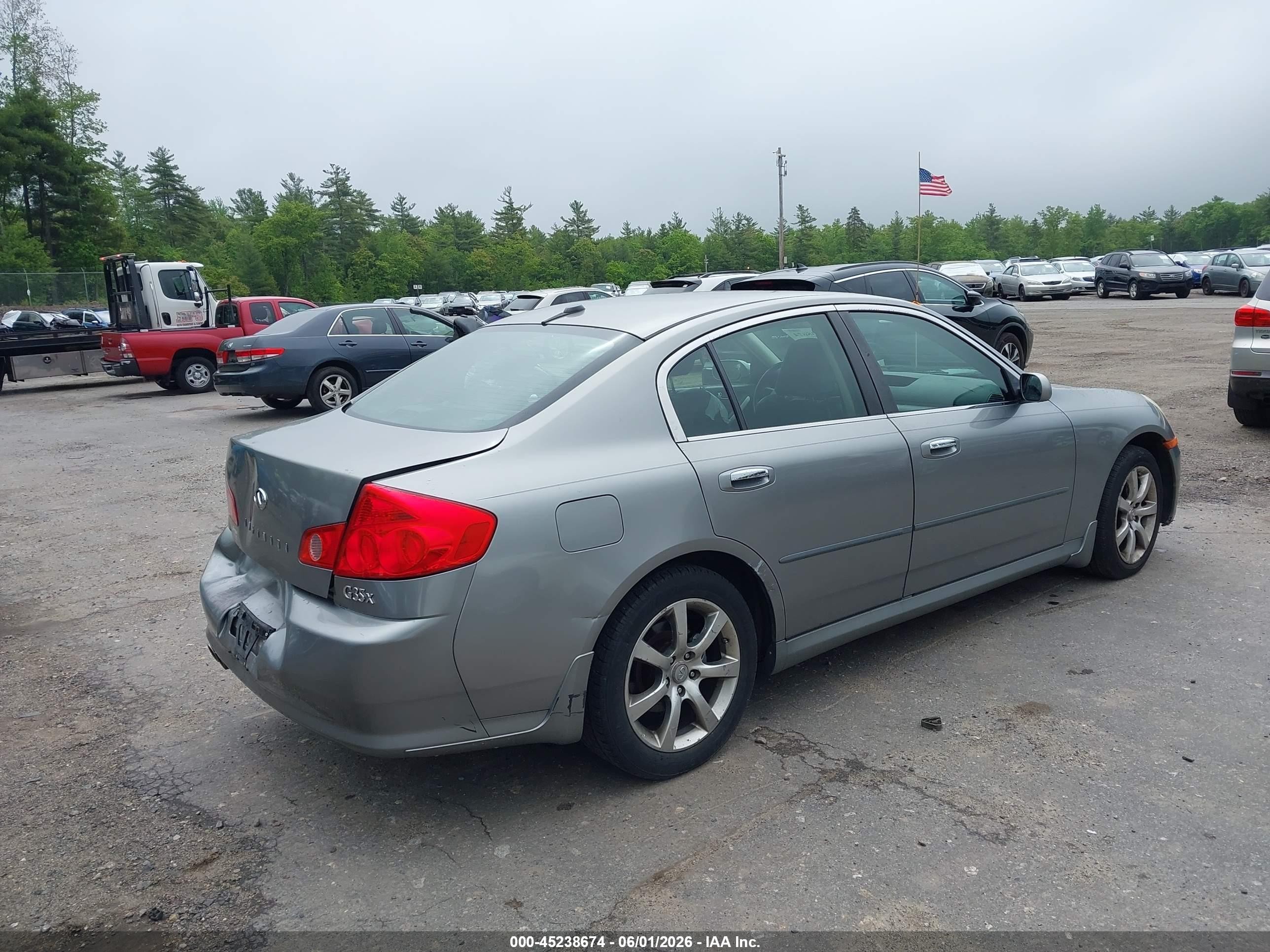 2005 Infiniti G35x   Серый vin: JNKCV51F75M308537