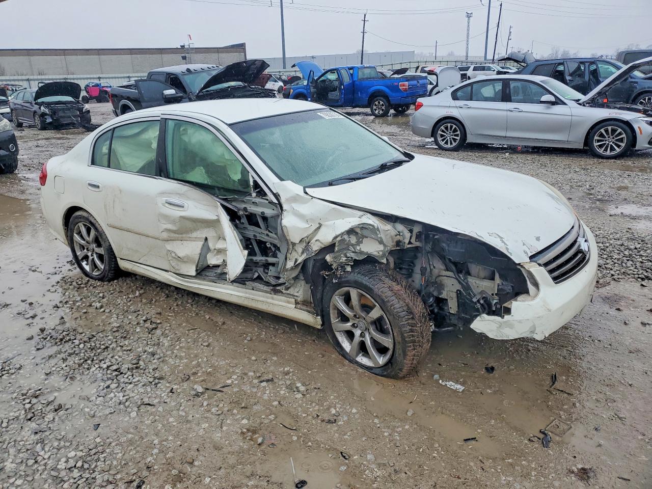 2006 Infiniti G35 X White vin: JNKCV51F76M603221