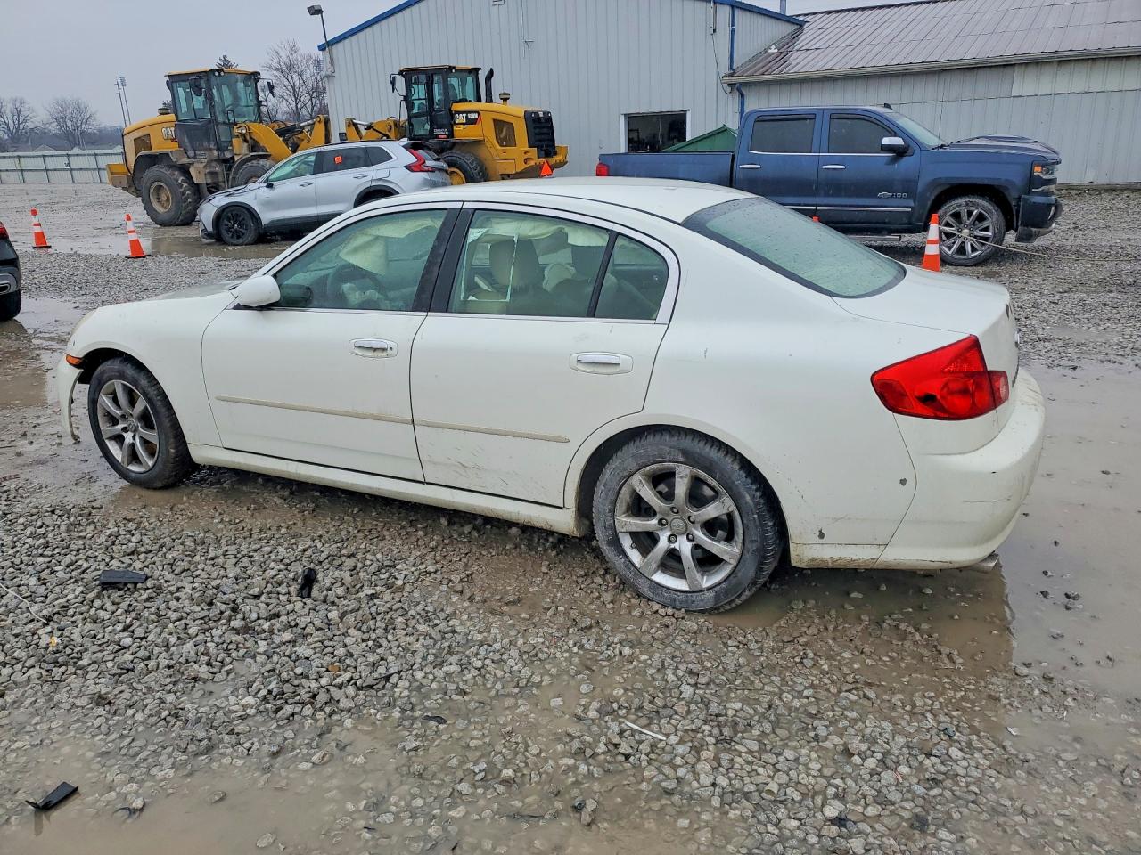 2006 Infiniti G35 X White vin: JNKCV51F76M603221