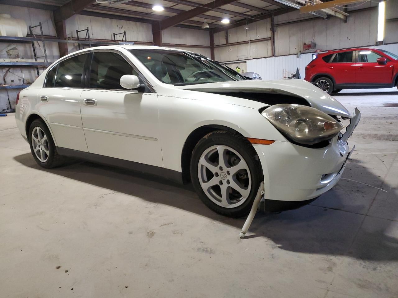 2004 Infiniti G35 White vin: JNKCV51F84M707181