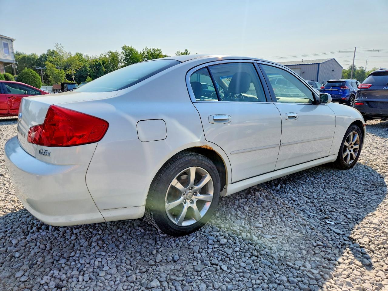 2005 Infiniti G35 X White vin: JNKCV51F85M307008
