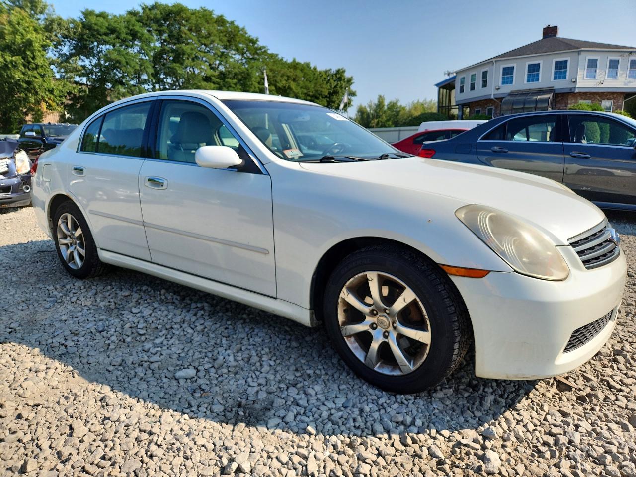 2005 Infiniti G35 X White vin: JNKCV51F85M307008