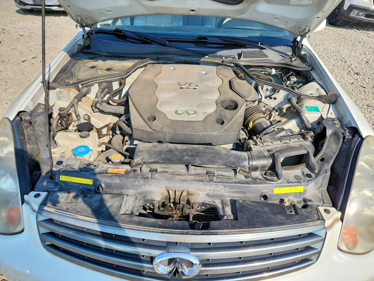 2005 Infiniti G35 X White vin: JNKCV51F85M307008