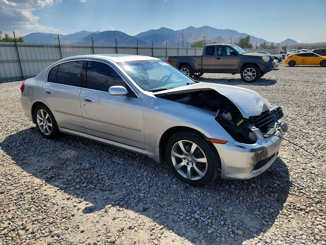 2005 Infiniti G35 X Silver vin: JNKCV51F85M313178