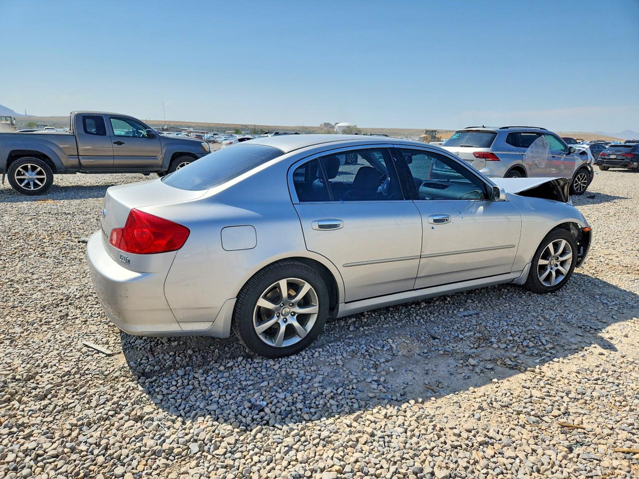 2005 Infiniti G35 X Silver vin: JNKCV51F85M313178