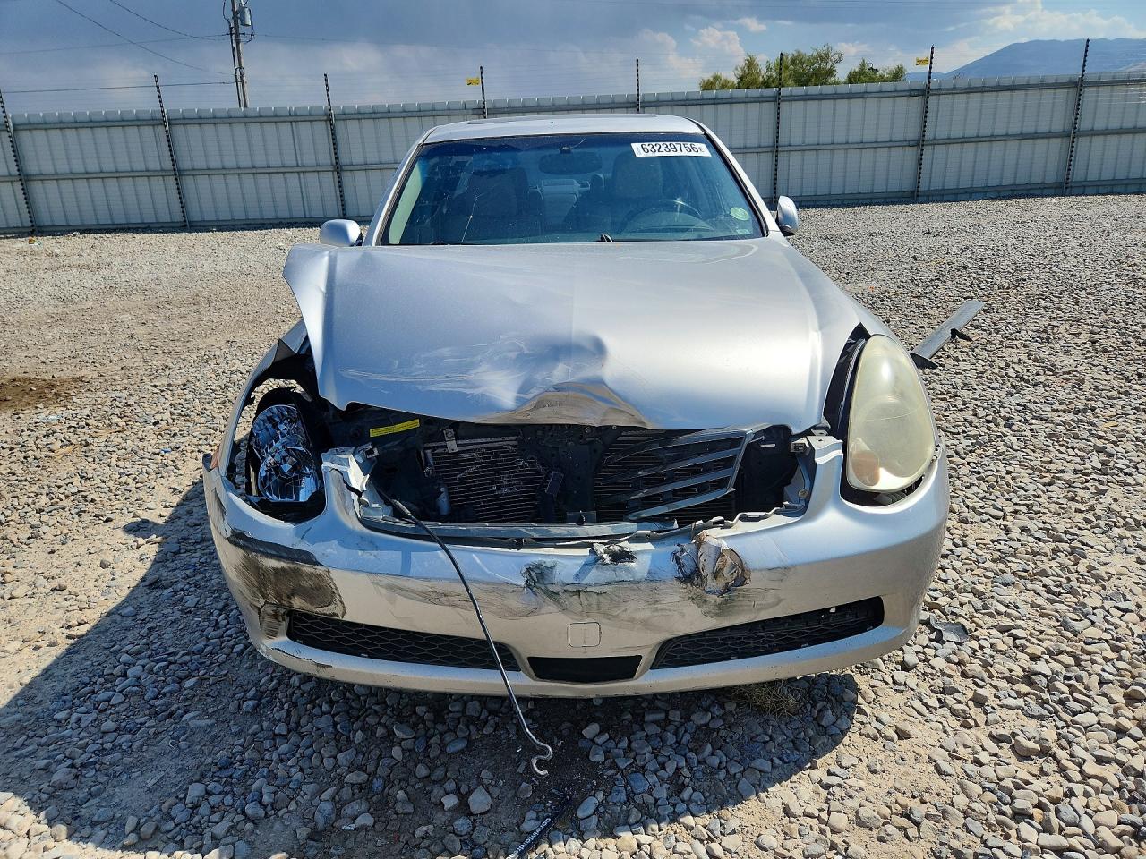 2005 Infiniti G35 X Silver vin: JNKCV51F85M313178