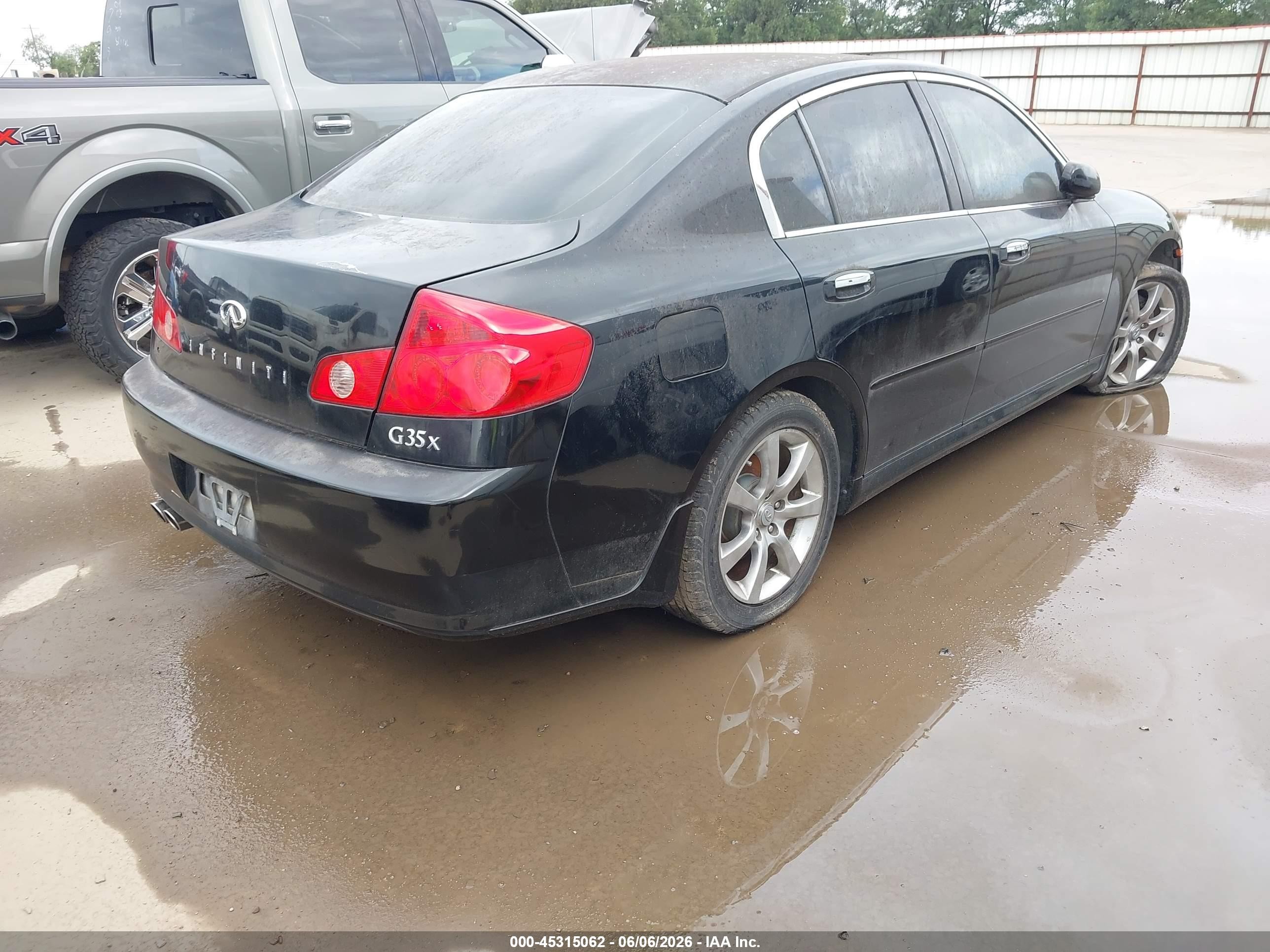 2005 Infiniti G35x   Black vin: JNKCV51F95M316042