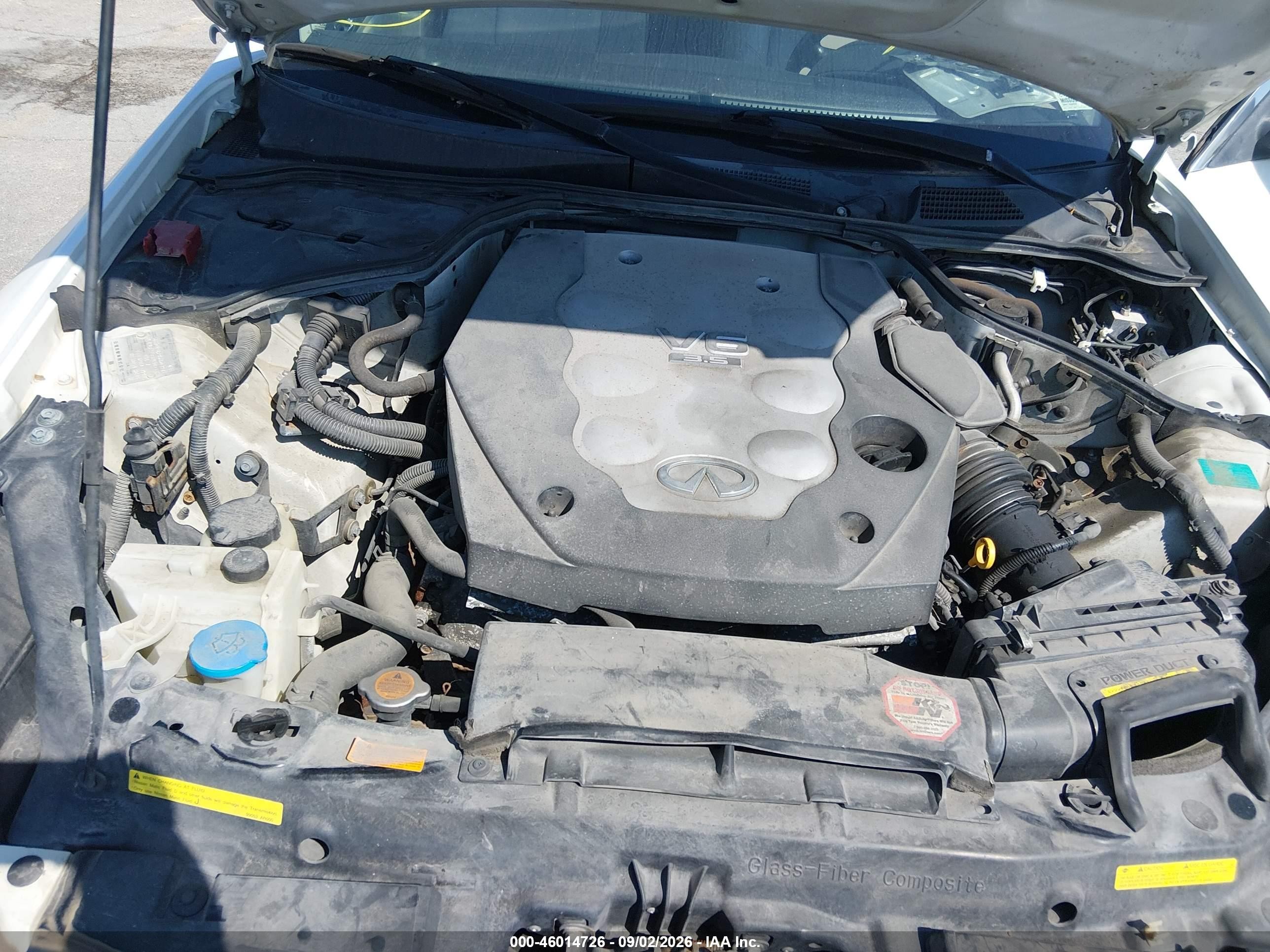 2006 Infiniti G35x   White vin: JNKCV51F96M603978