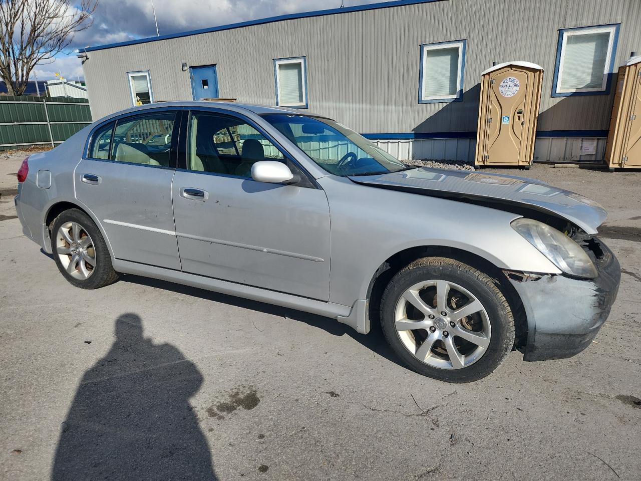 2006 Infiniti G35 Silver vin: JNKCV51F96M609599