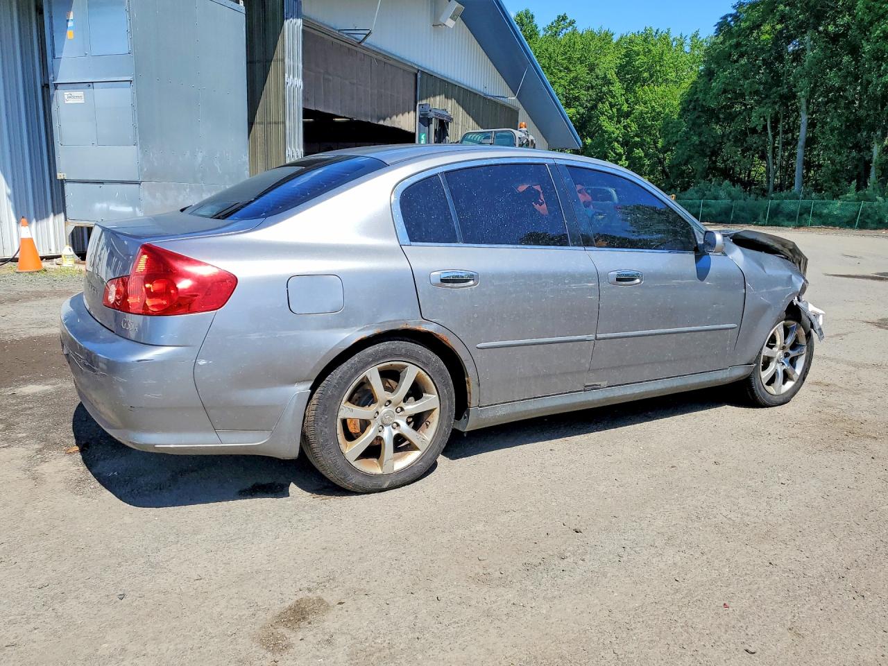 2005 Infiniti G35 X Silver vin: JNKCV51FX5M306202