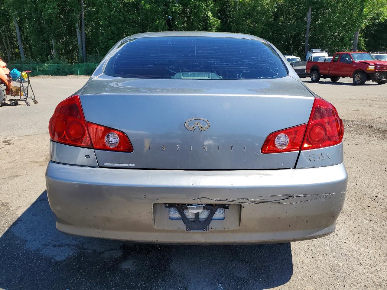 2005 Infiniti G35 X Silver vin: JNKCV51FX5M306202