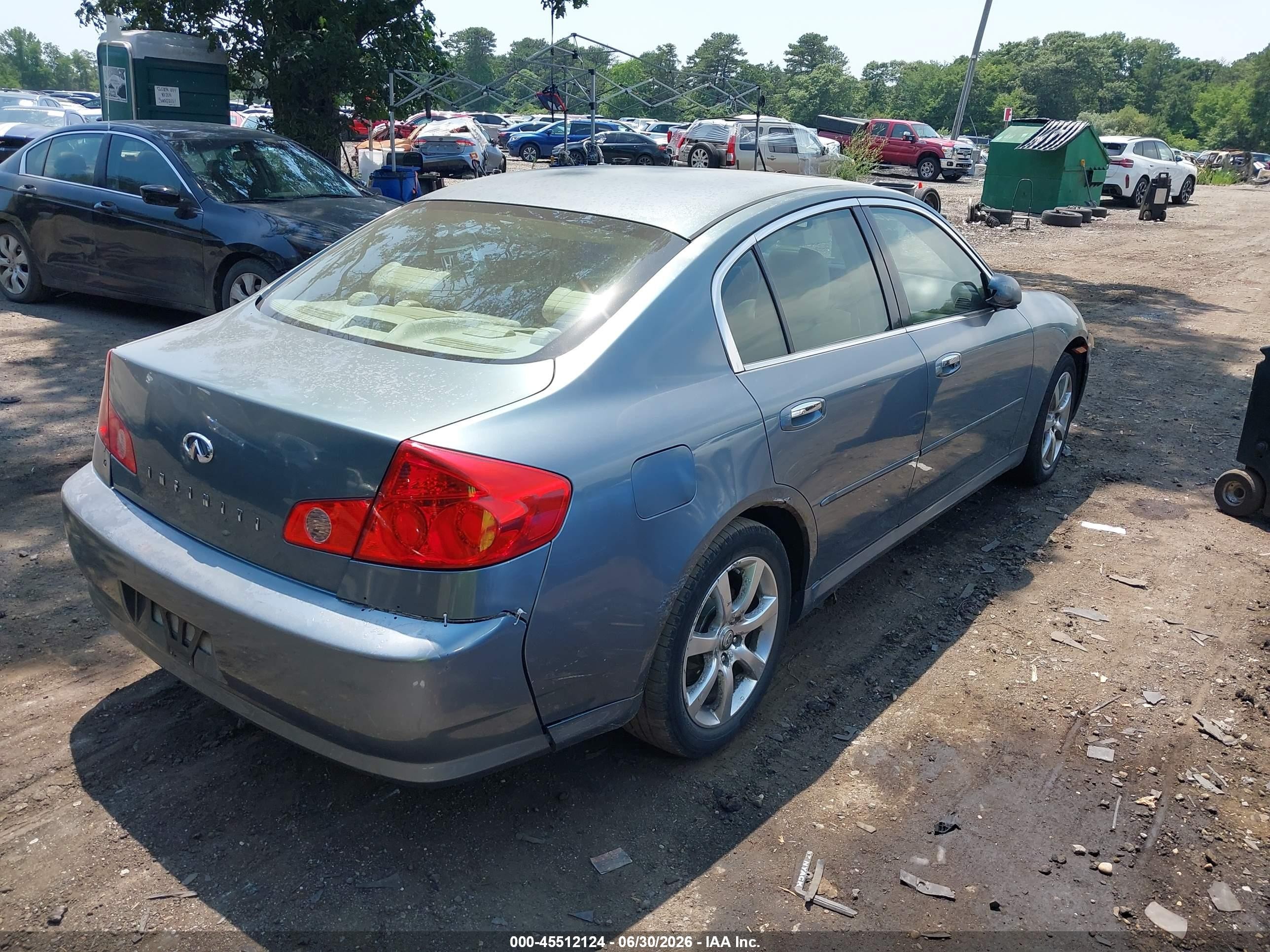 2005 Infiniti G35x   Blue vin: JNKCV51FX5M310346