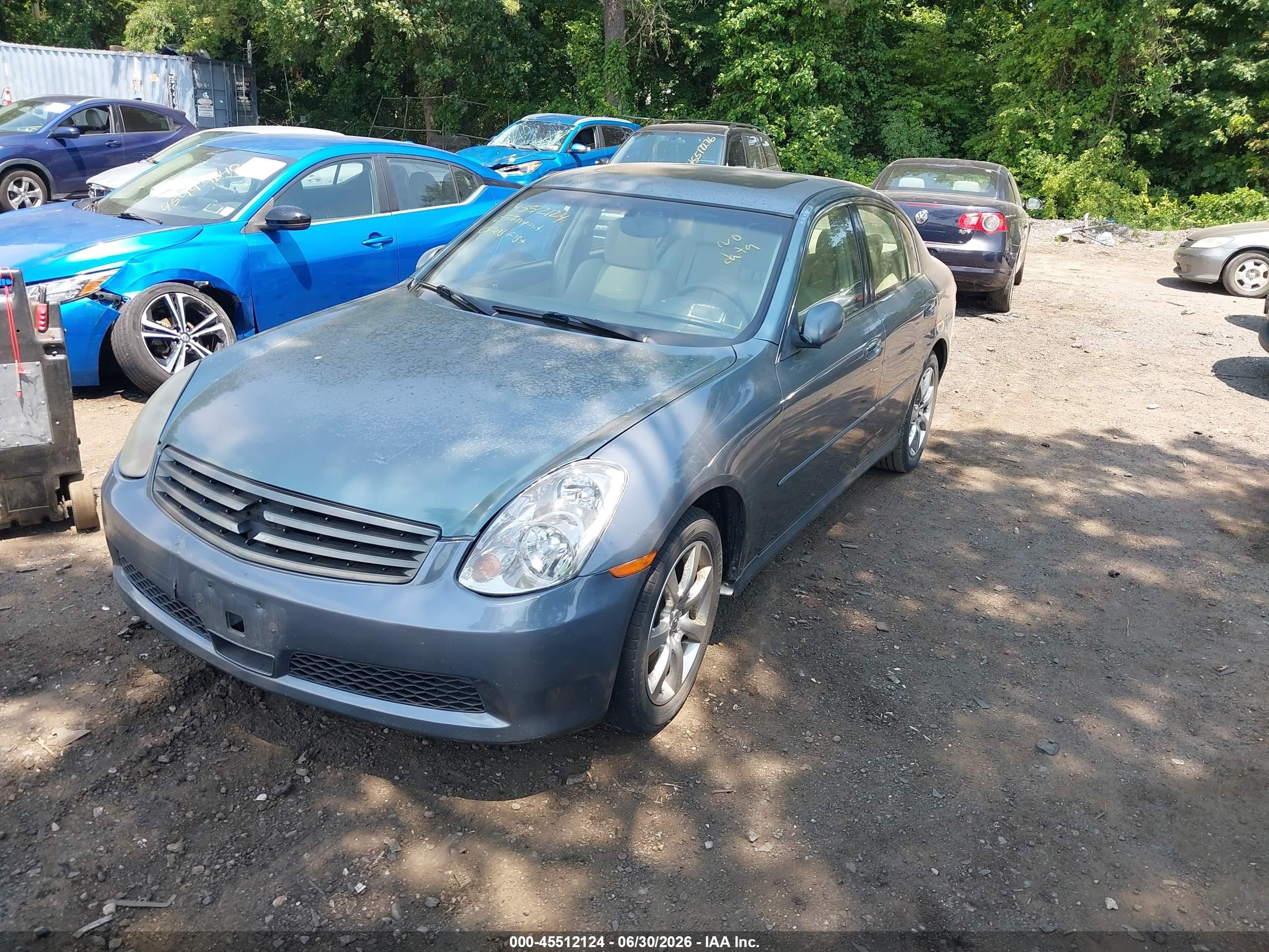 2005 Infiniti G35x   Blue vin: JNKCV51FX5M310346