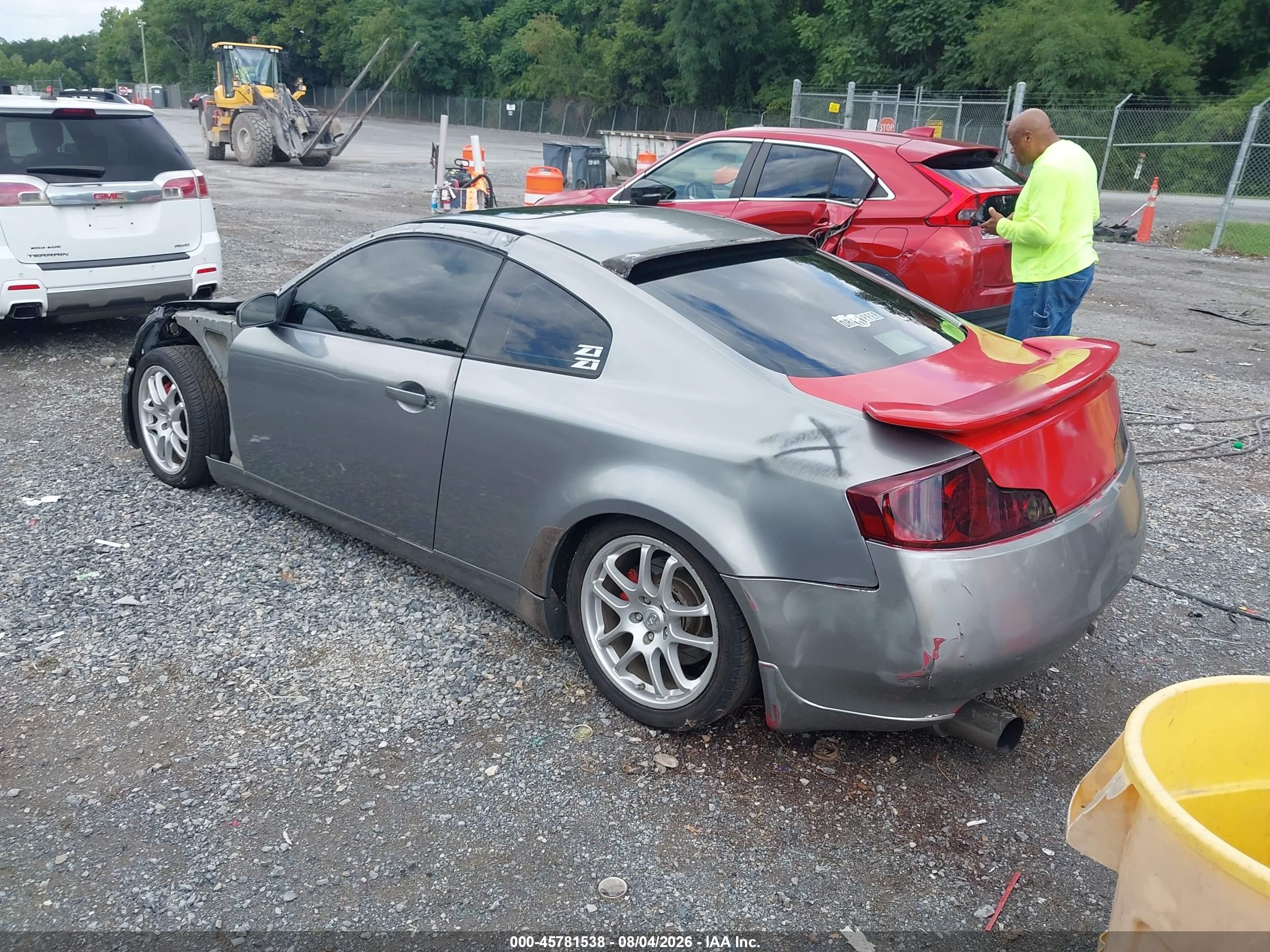 2003 Infiniti G35 Base W/6 Speed Manual Серый vin: JNKCV54E03M202270