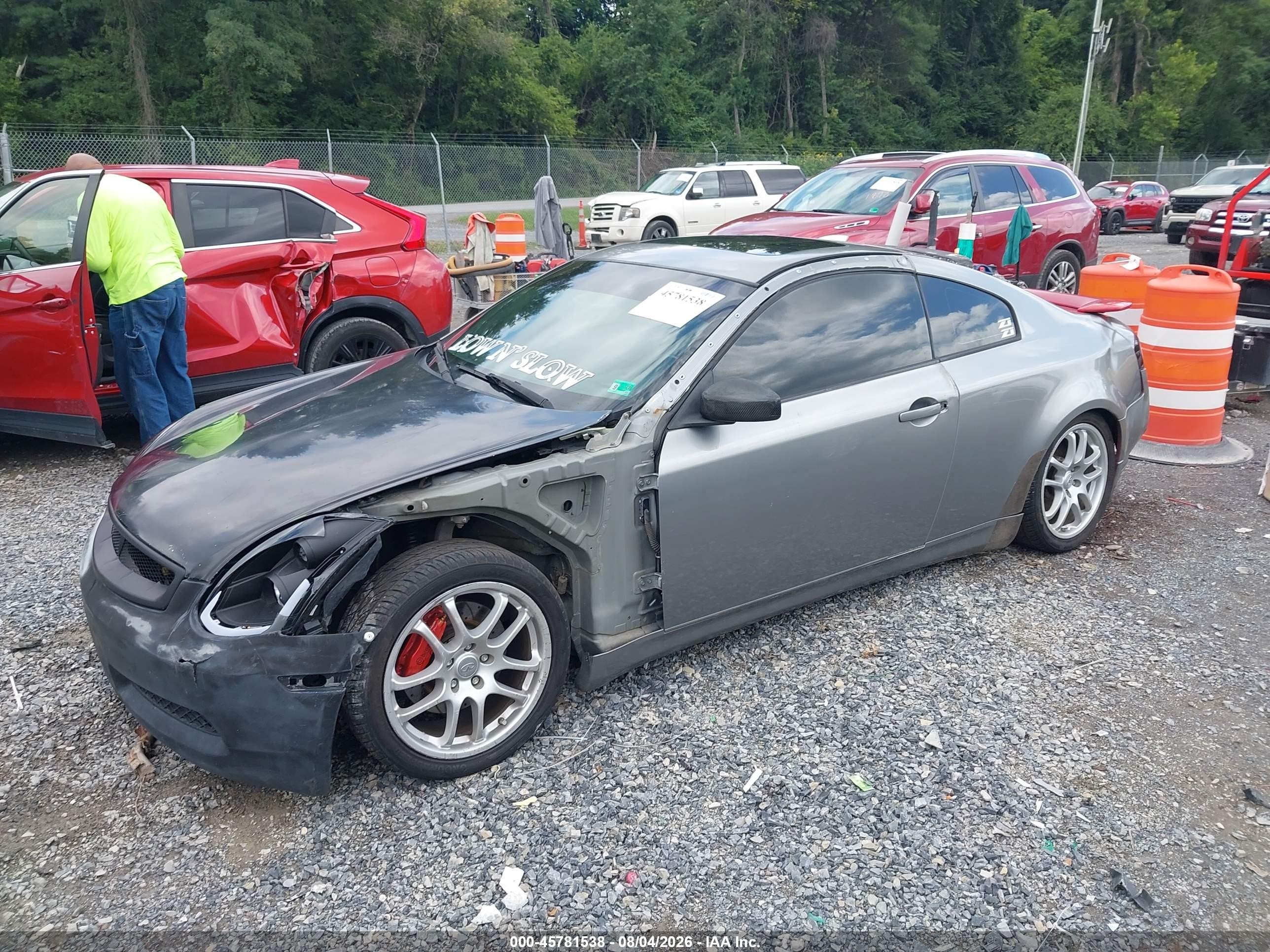 2003 Infiniti G35 Base W/6 Speed Manual Серый vin: JNKCV54E03M202270