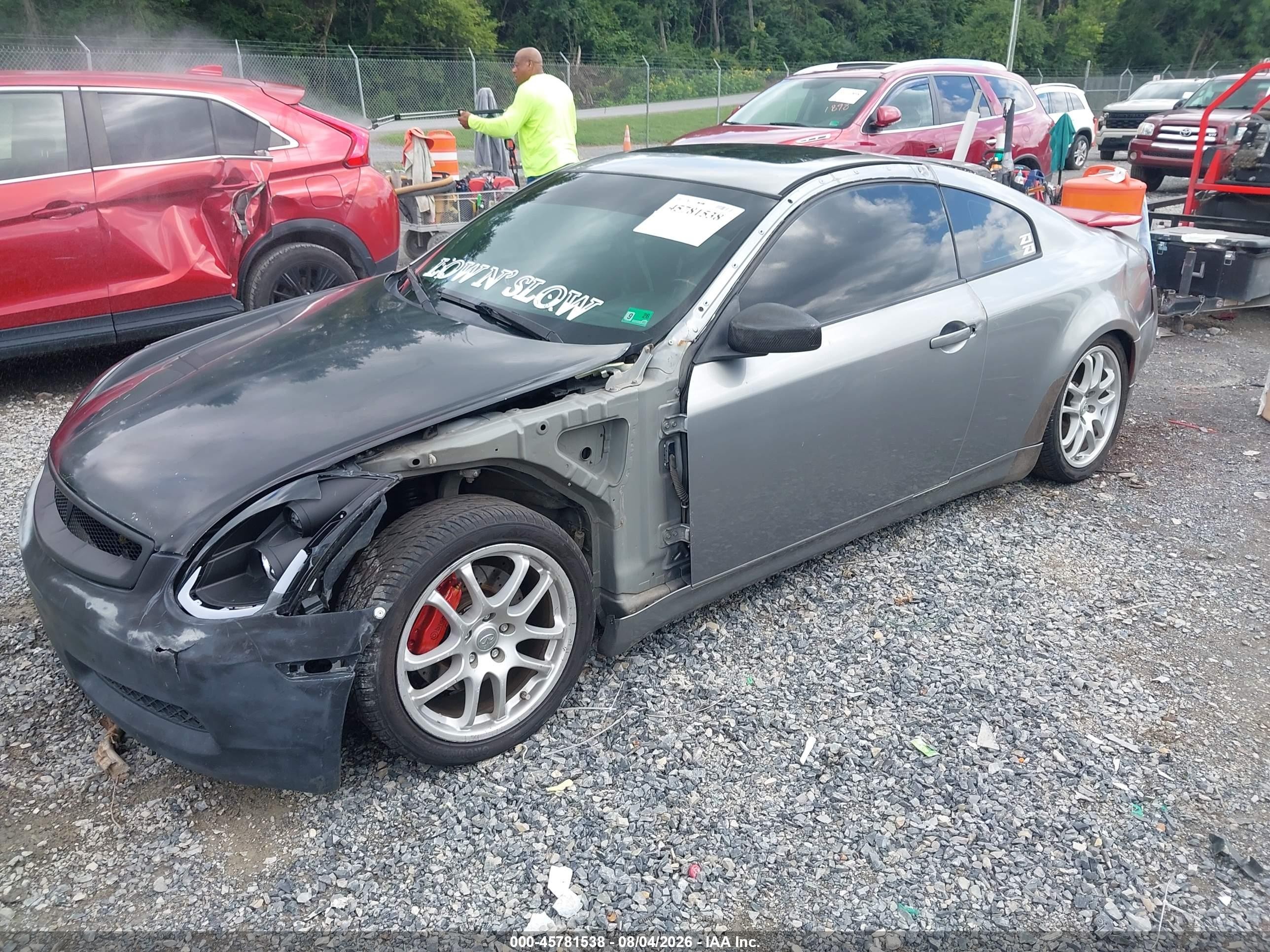2003 Infiniti G35 Base W/6 Speed Manual Серый vin: JNKCV54E03M202270
