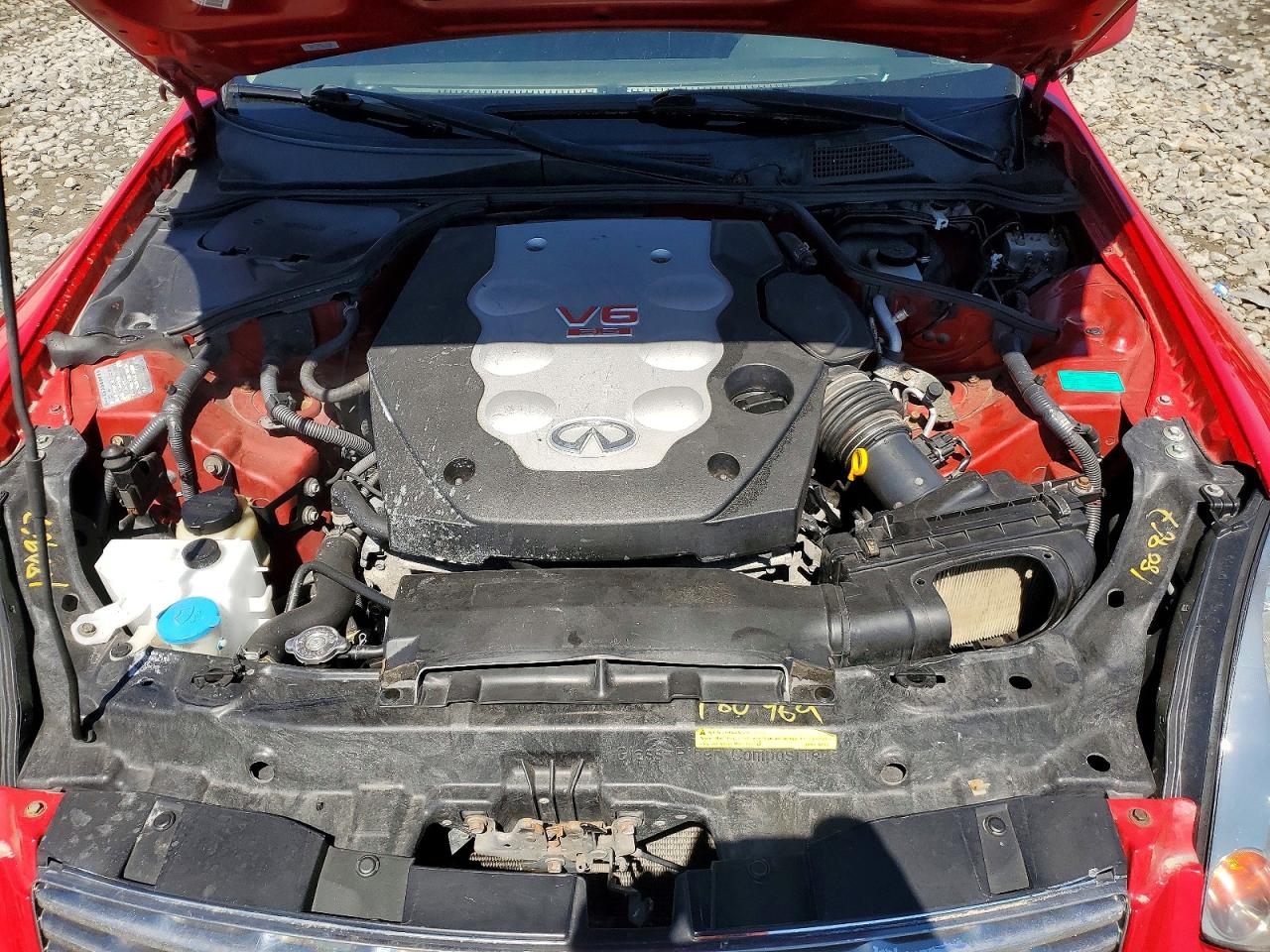 2003 Infiniti G35 Base Red vin: JNKCV54E03M206271