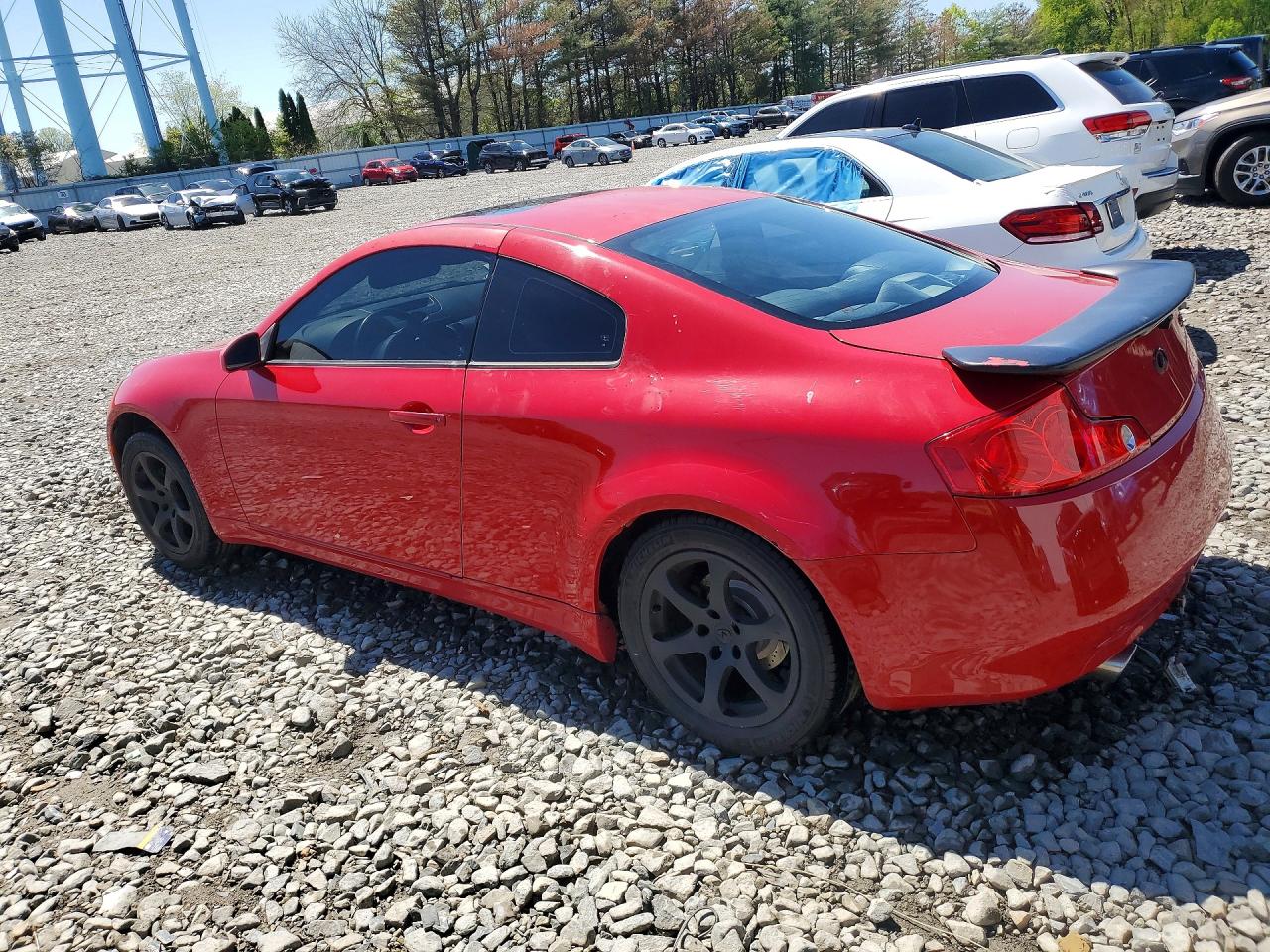 2003 Infiniti G35 Base Red vin: JNKCV54E03M206271