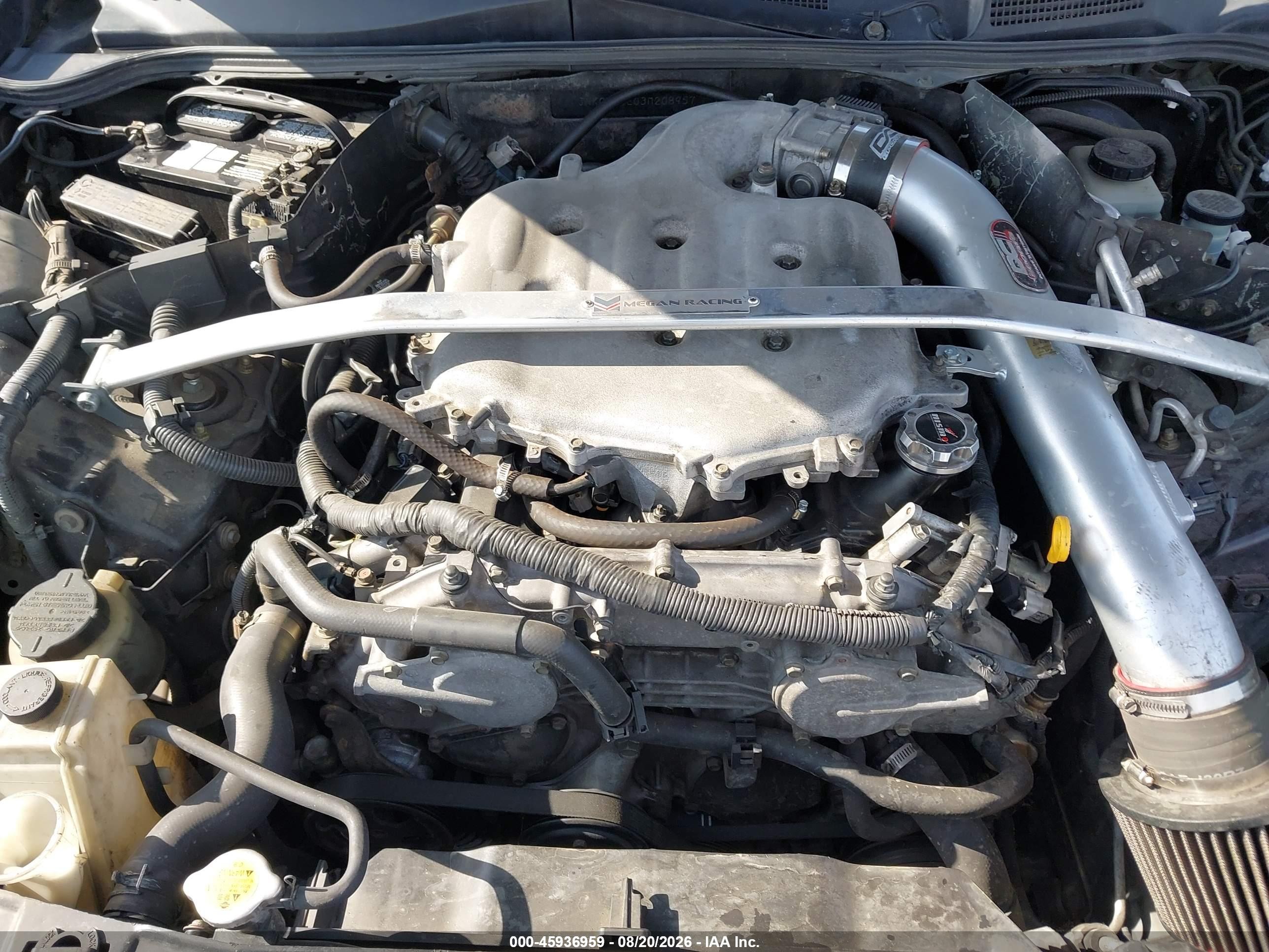 2003 Infiniti G35 Base W/6 Speed Manual Black vin: JNKCV54E03M208957