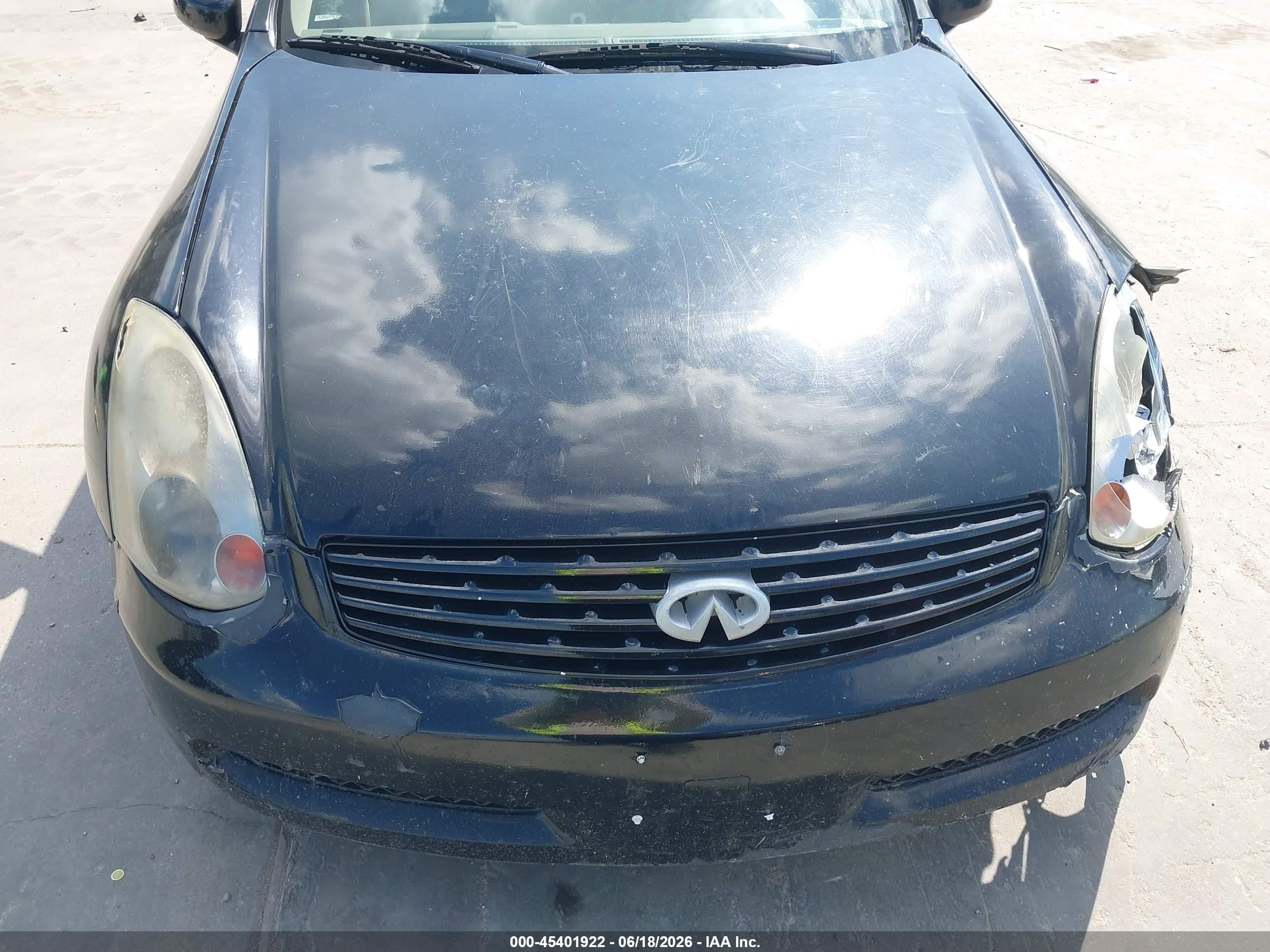 2004 Infiniti G35   Черный vin: JNKCV54E04M300099