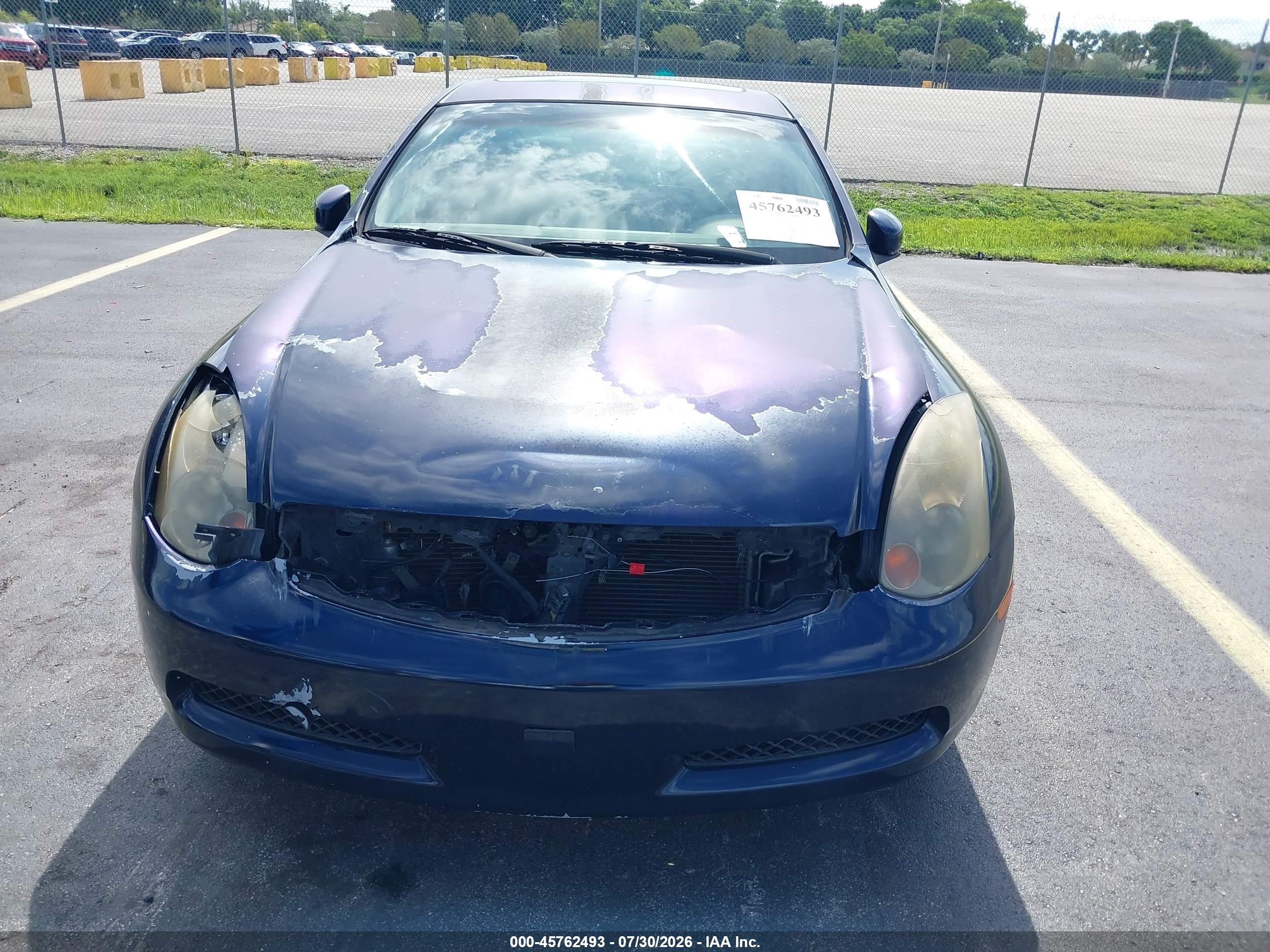 2004 Infiniti G35   Синий vin: JNKCV54E04M824269