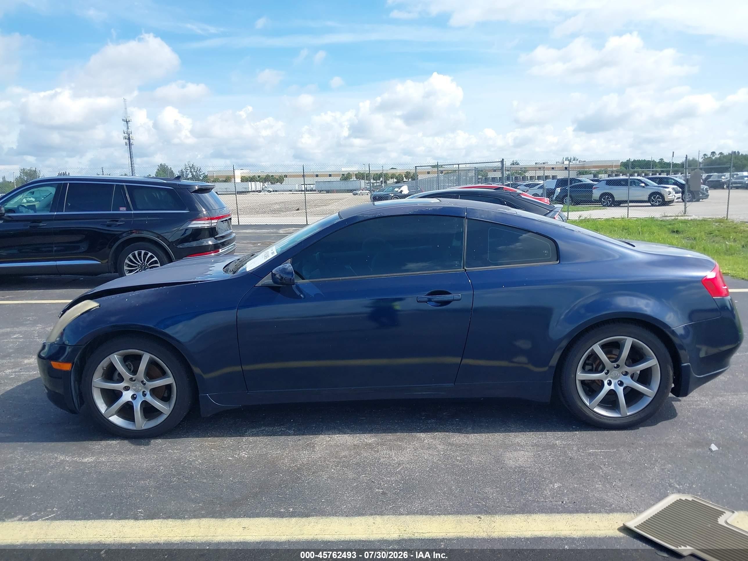 2004 Infiniti G35   Синий vin: JNKCV54E04M824269