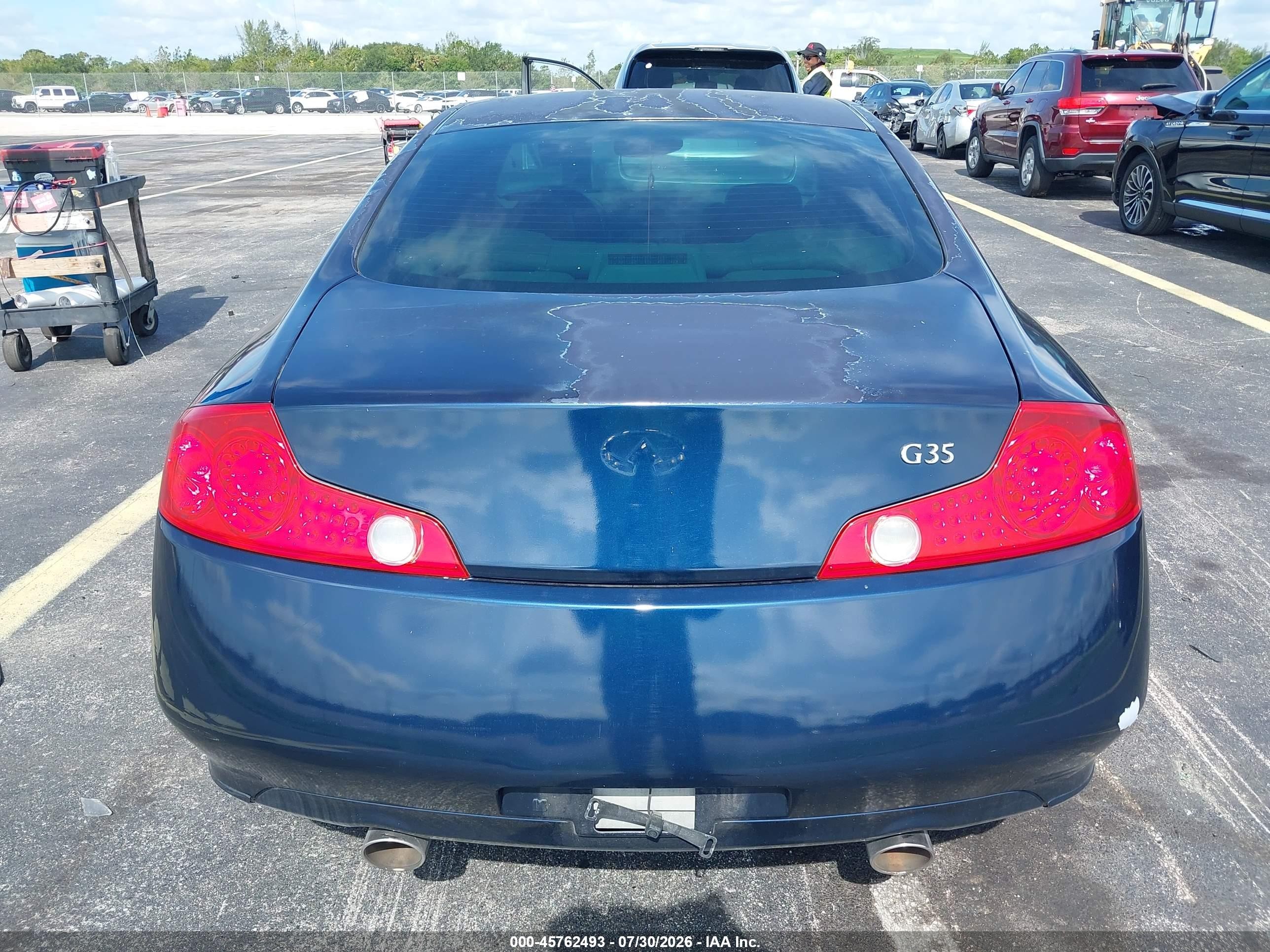 2004 Infiniti G35   Синий vin: JNKCV54E04M824269