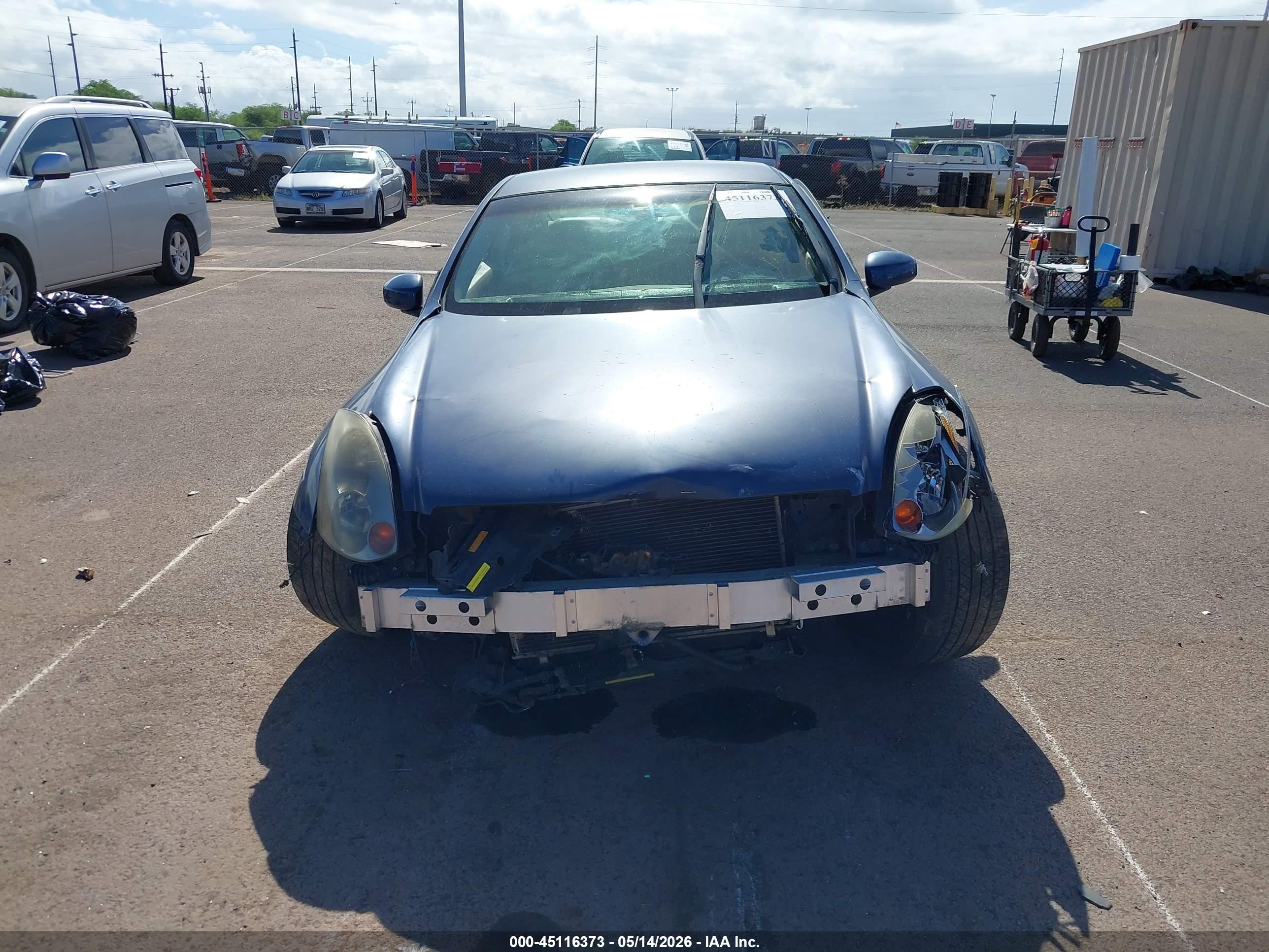 2005 Infiniti G35 Blue vin: JNKCV54E05M403136