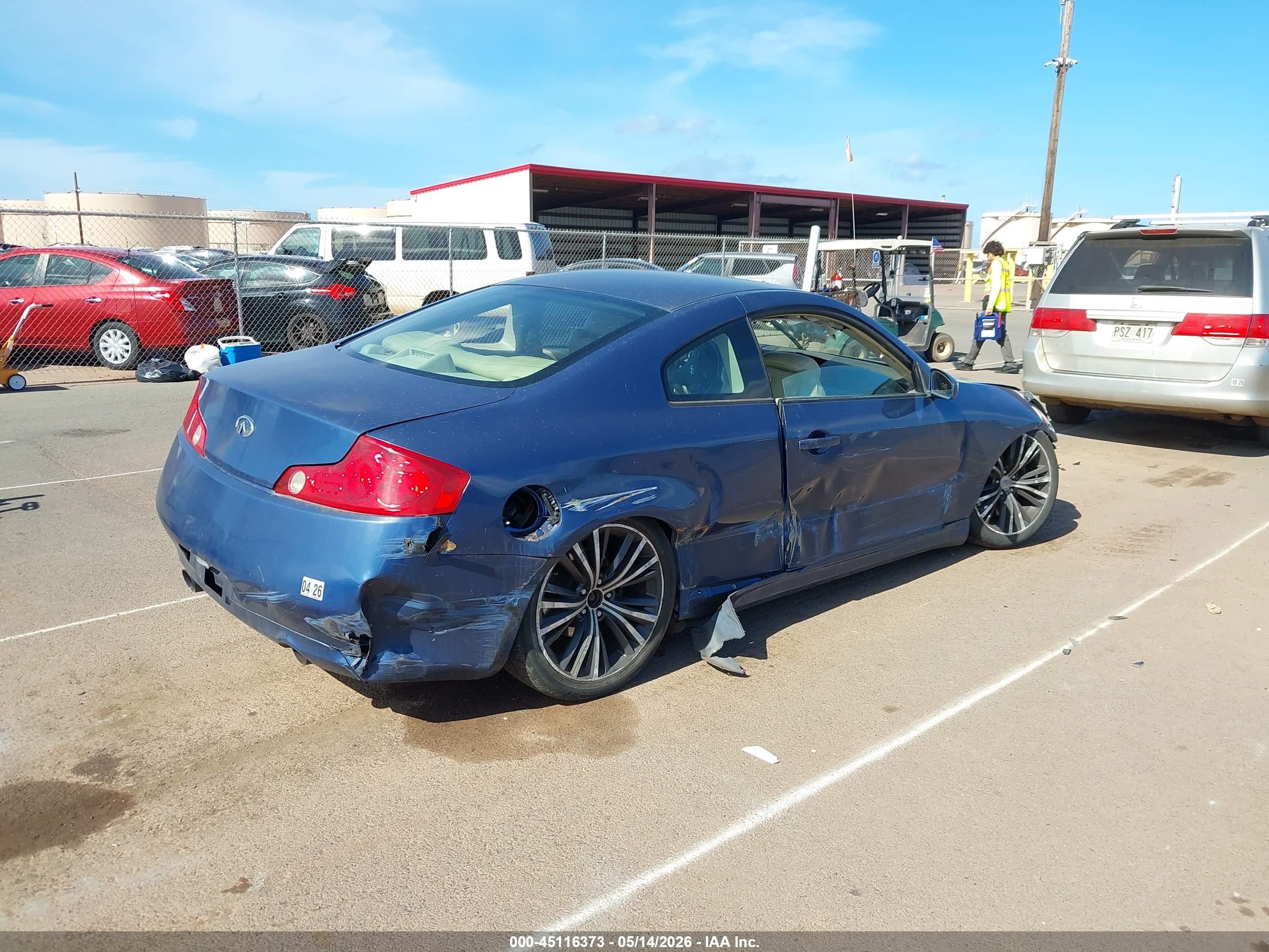 2005 Infiniti G35 Blue vin: JNKCV54E05M403136