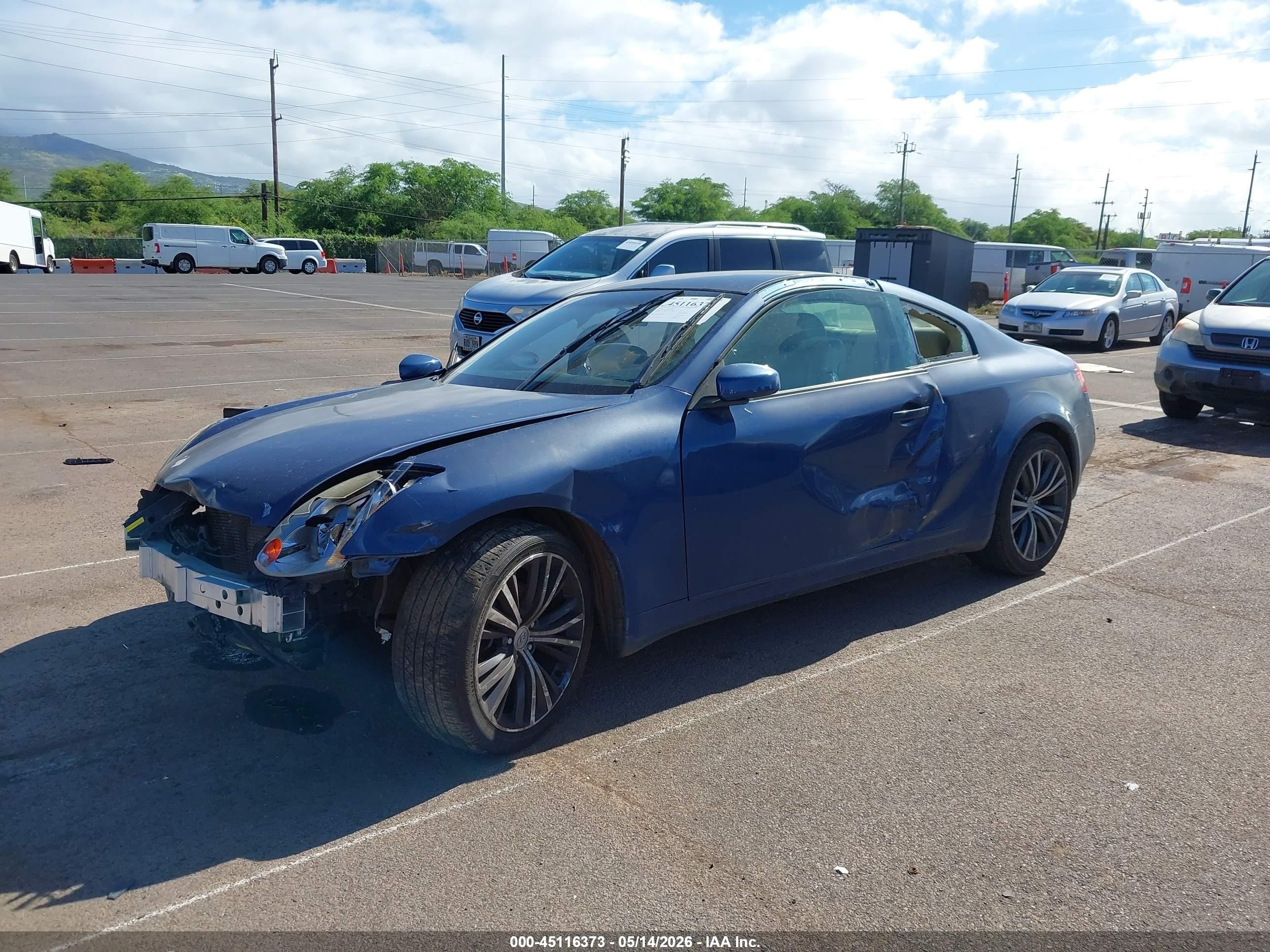 2005 Infiniti G35 Blue vin: JNKCV54E05M403136