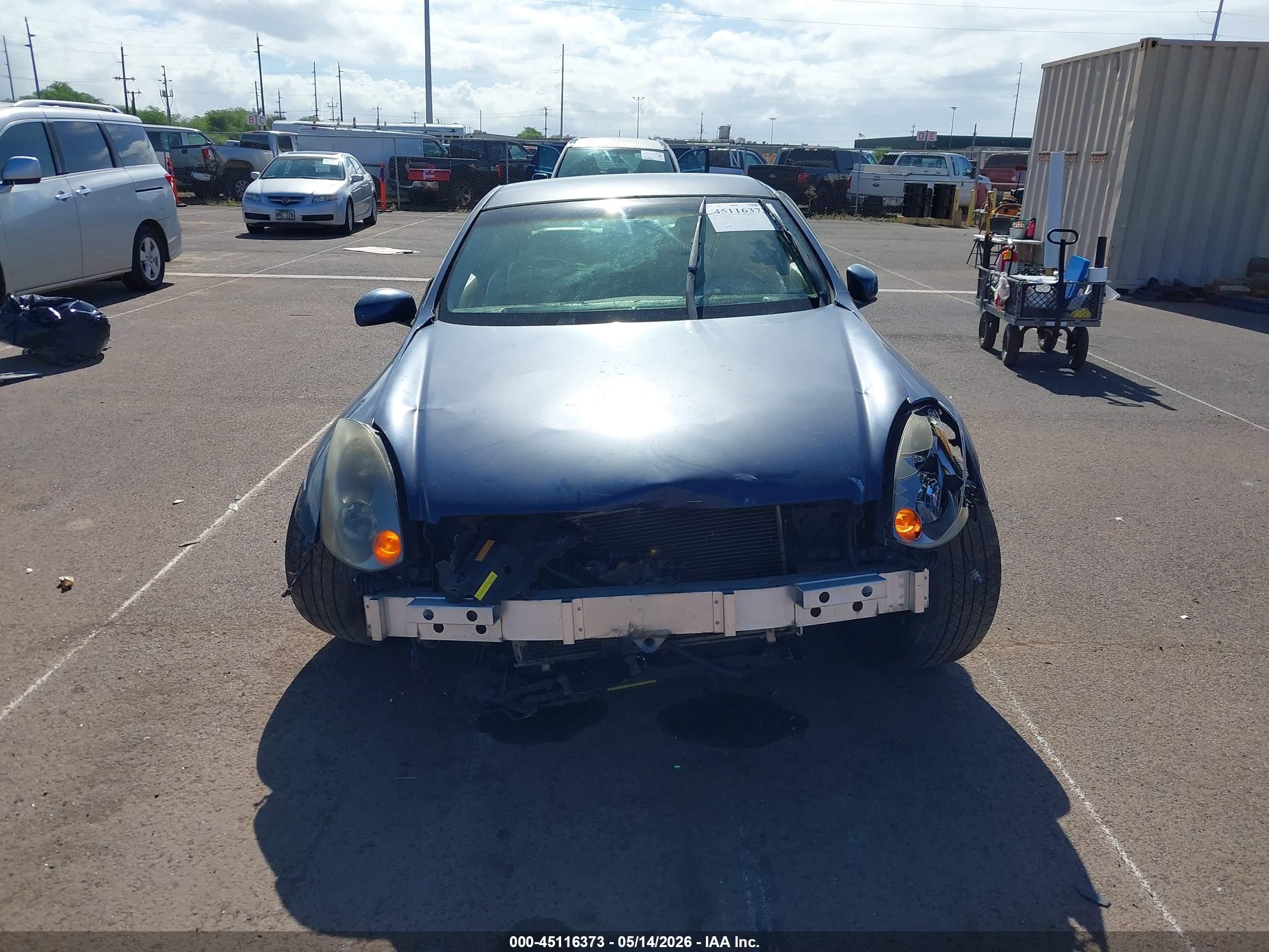 2005 Infiniti G35 Blue vin: JNKCV54E05M403136