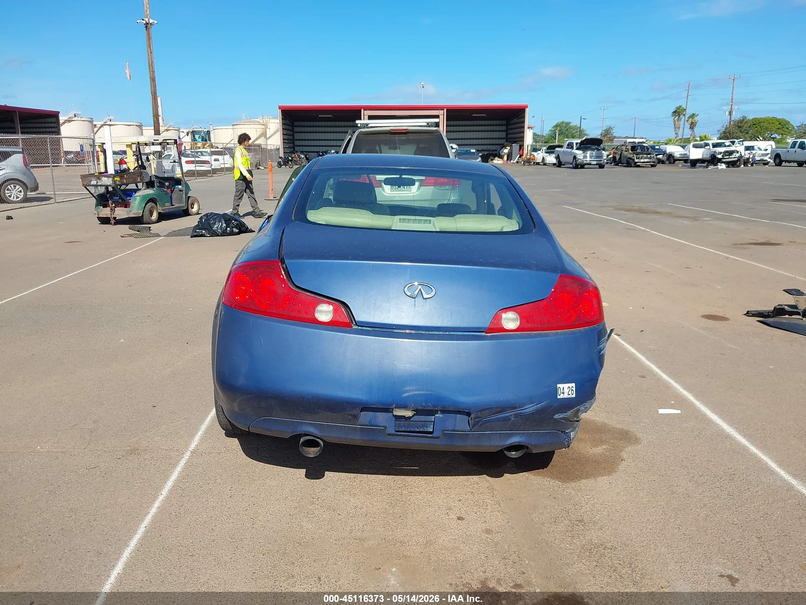 2005 Infiniti G35 Blue vin: JNKCV54E05M403136
