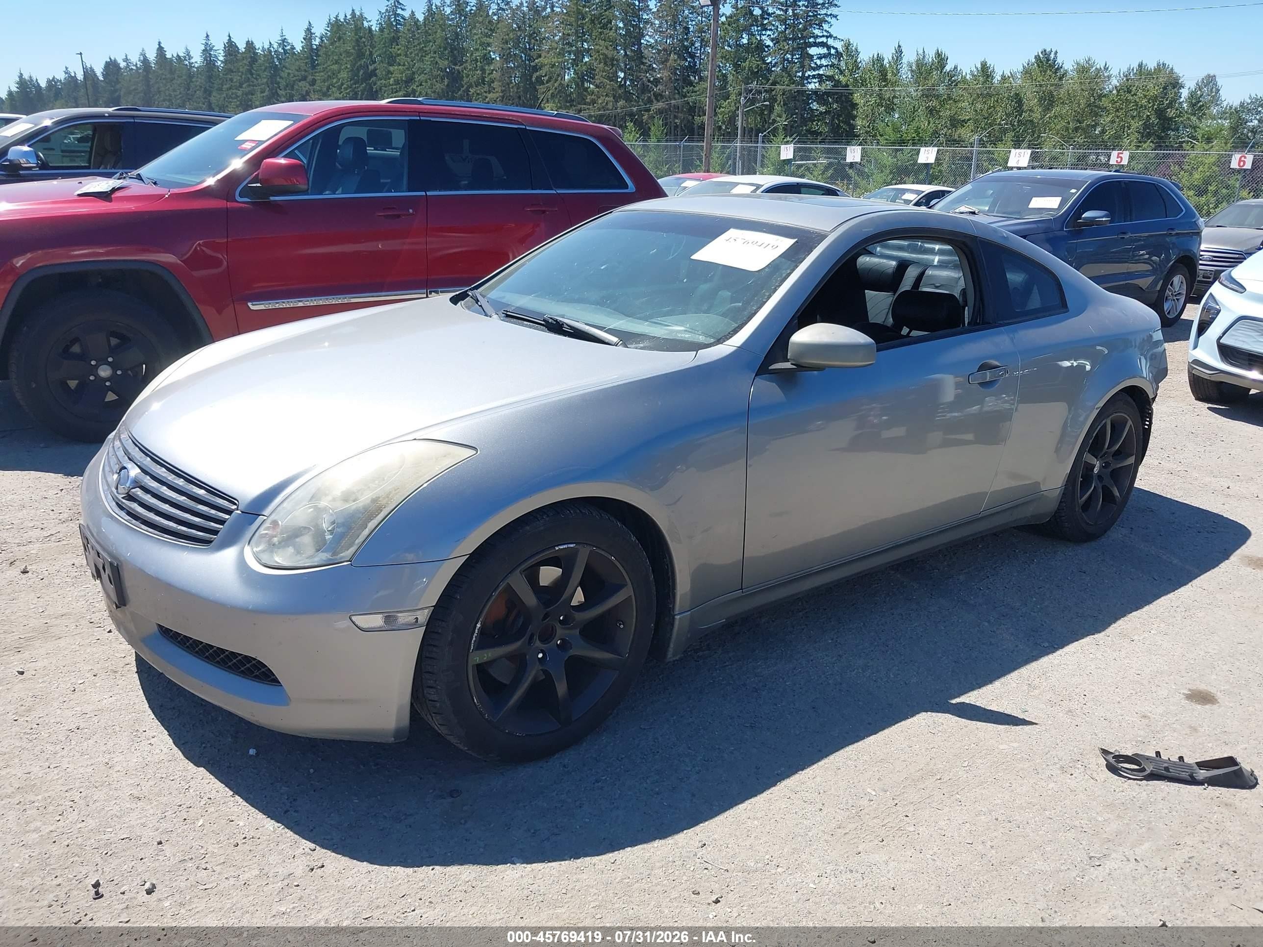 2005 Infiniti G35   Silver vin: JNKCV54E05M417022