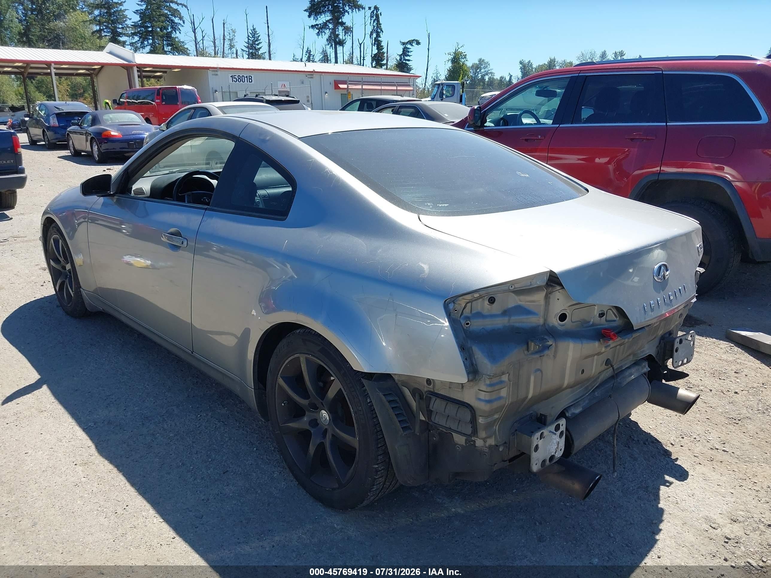 2005 Infiniti G35   Silver vin: JNKCV54E05M417022