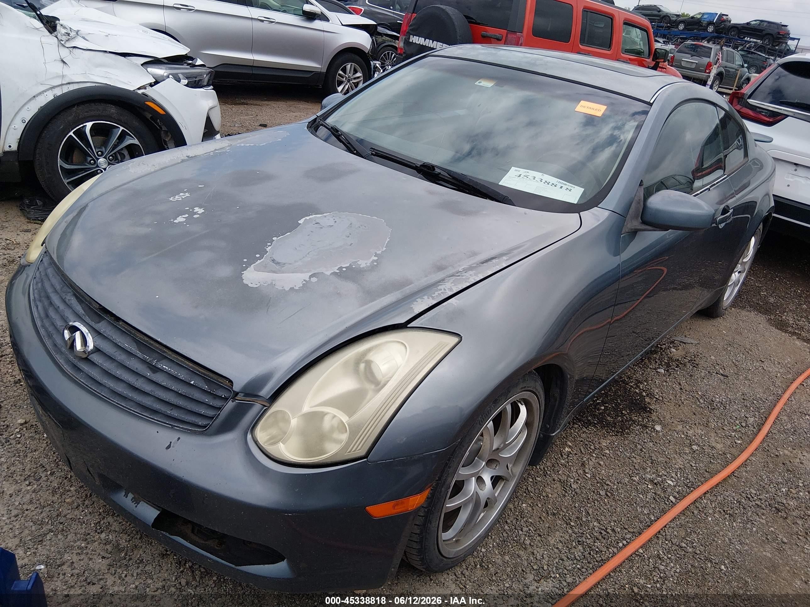 2005 Infiniti G35   Gray vin: JNKCV54E05M427260