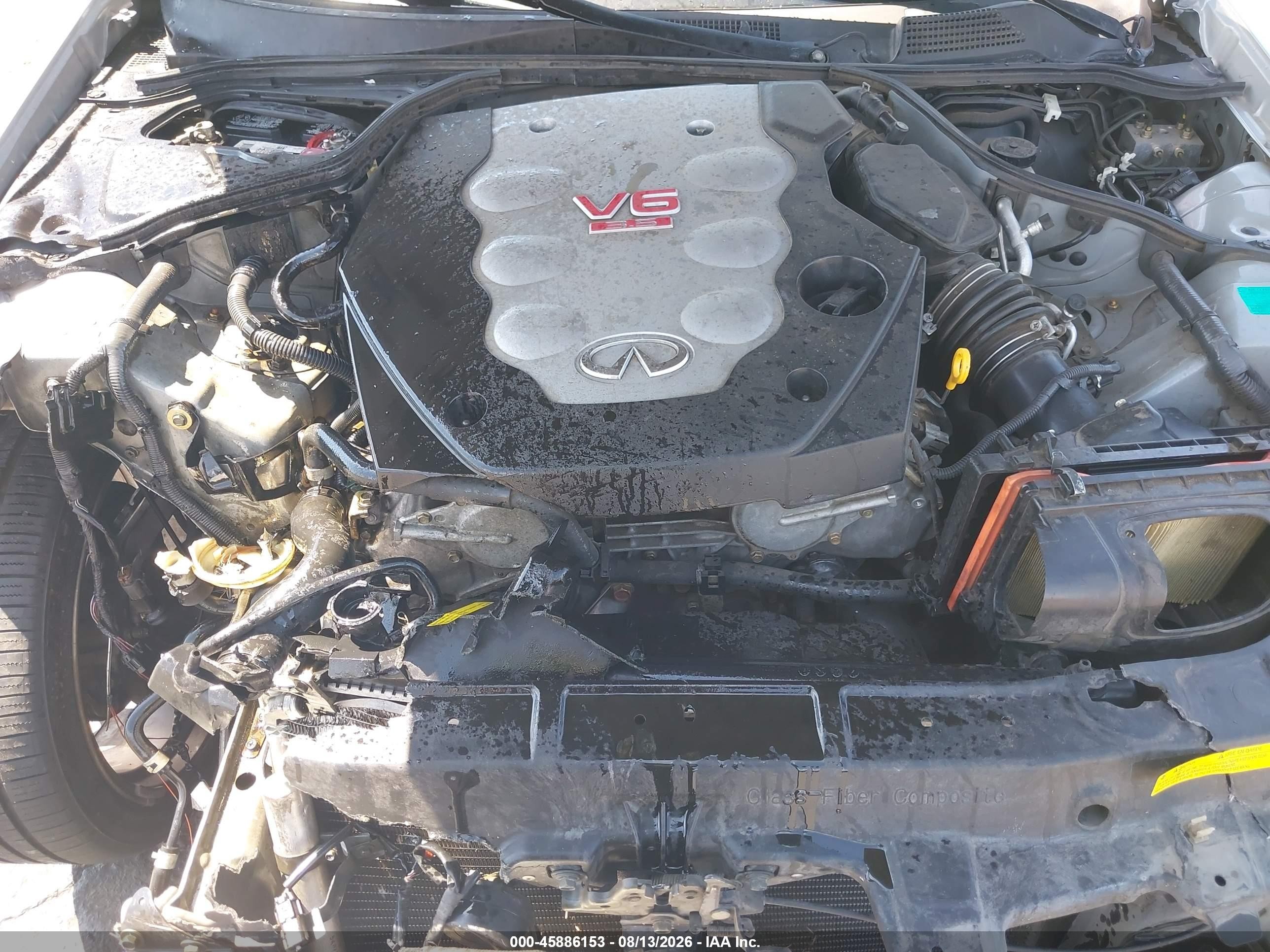 2006 Infiniti G35   Серебряный vin: JNKCV54E06M706600
