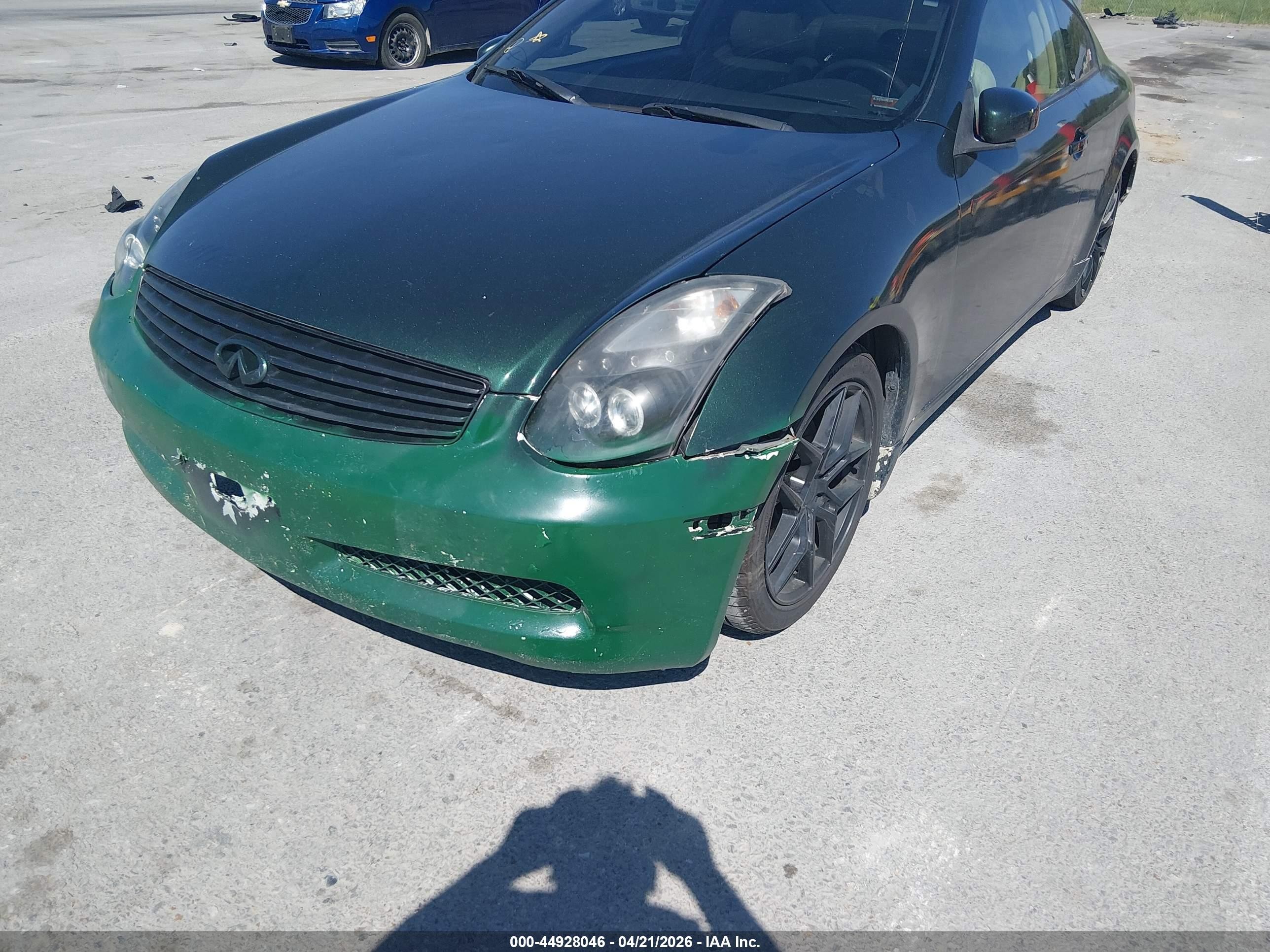 2006 Infiniti G35   Green vin: JNKCV54E06M719377