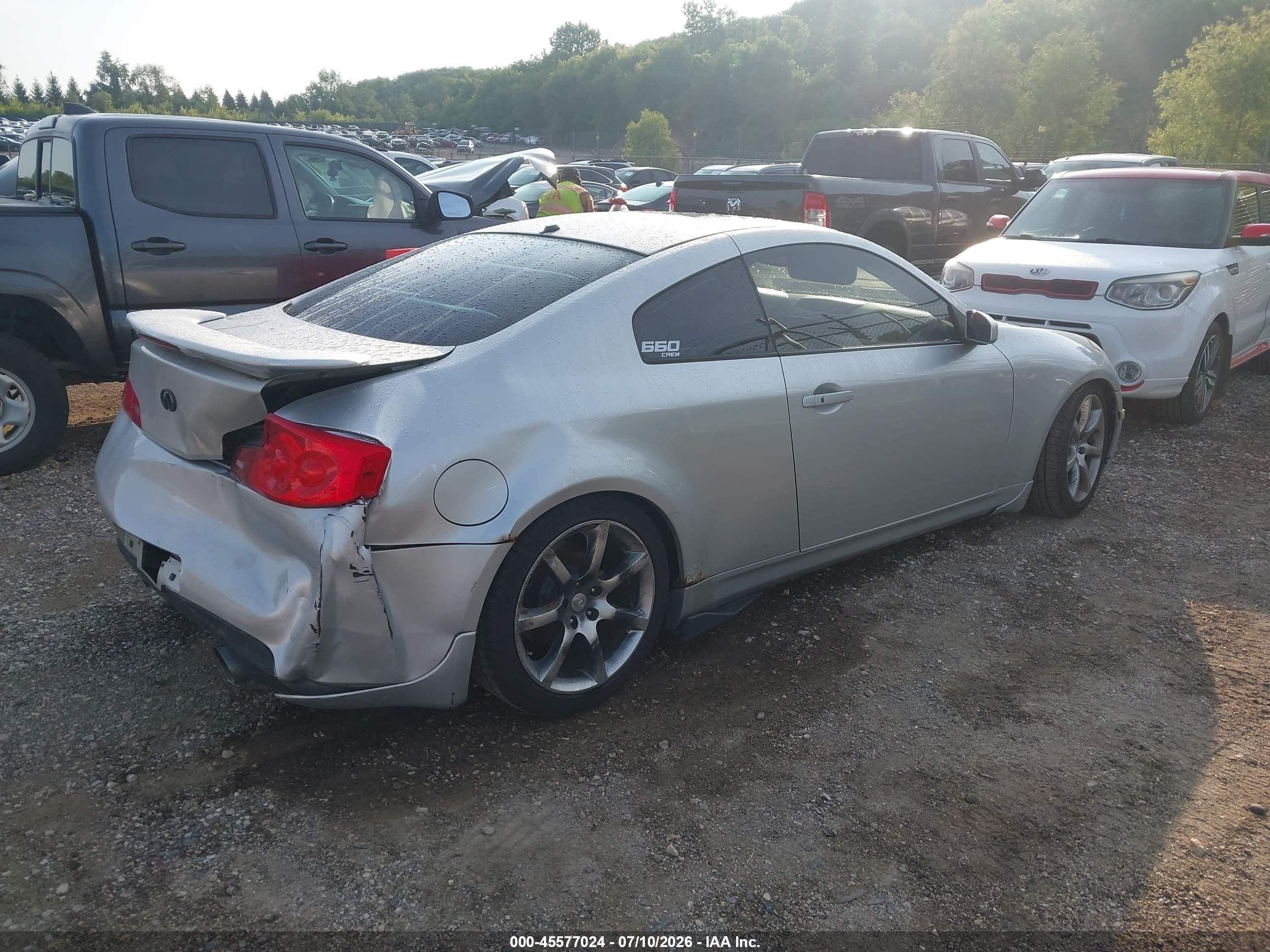 2007 Infiniti G35   Silver vin: JNKCV54E07M907754