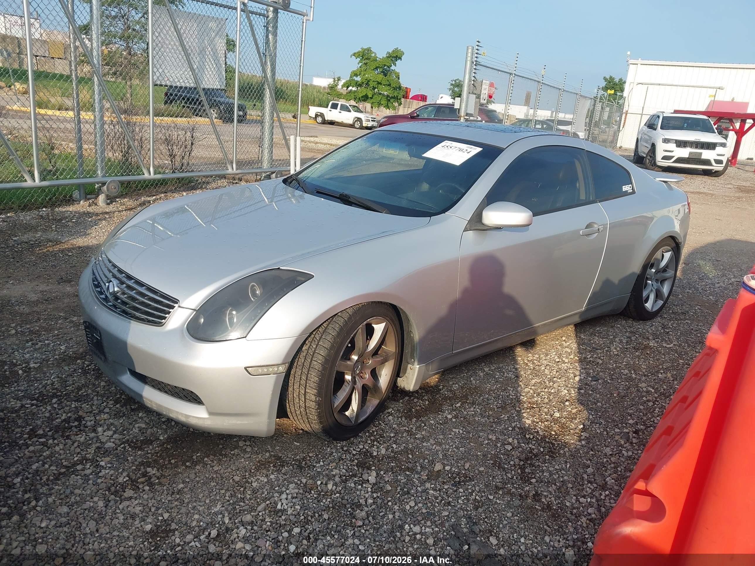 2007 Infiniti G35   Silver vin: JNKCV54E07M907754