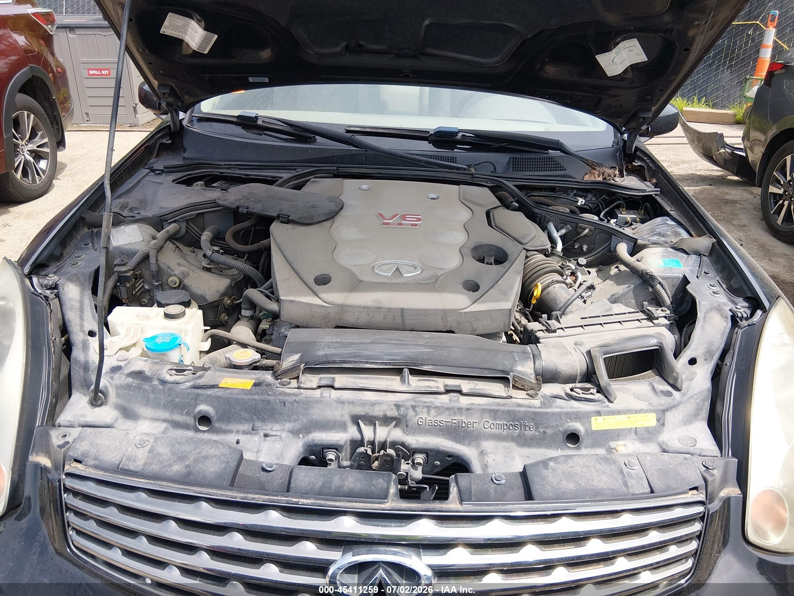 2003 Infiniti G35 Base W/6 Speed Manual Черный vin: JNKCV54E13M208269