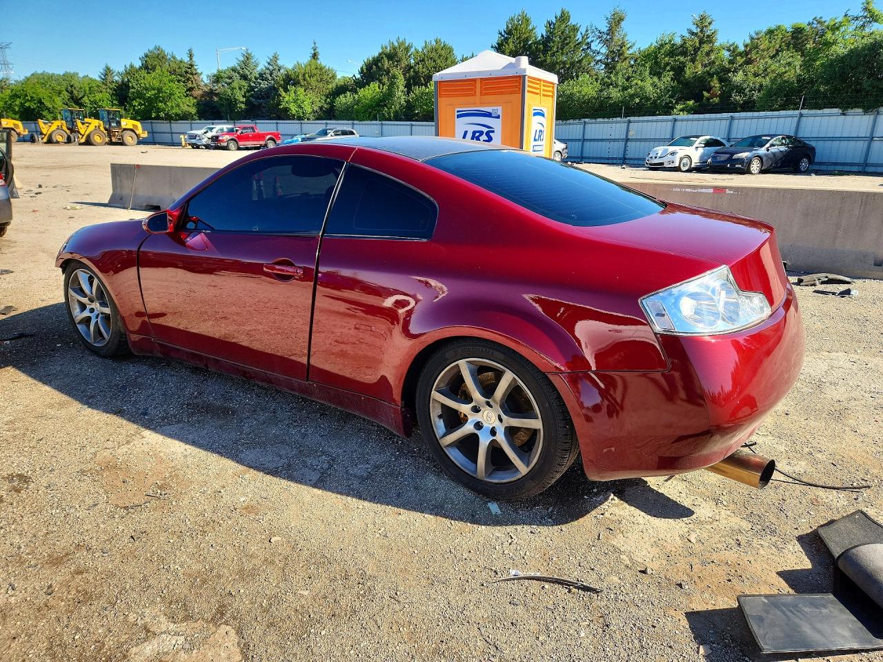 2003 Infiniti G35 Base Burgundy vin: JNKCV54E13M209180