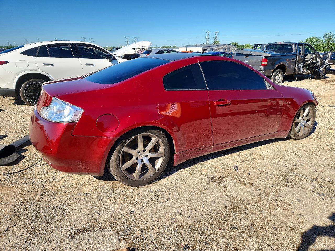 2003 Infiniti G35 Base Burgundy vin: JNKCV54E13M209180