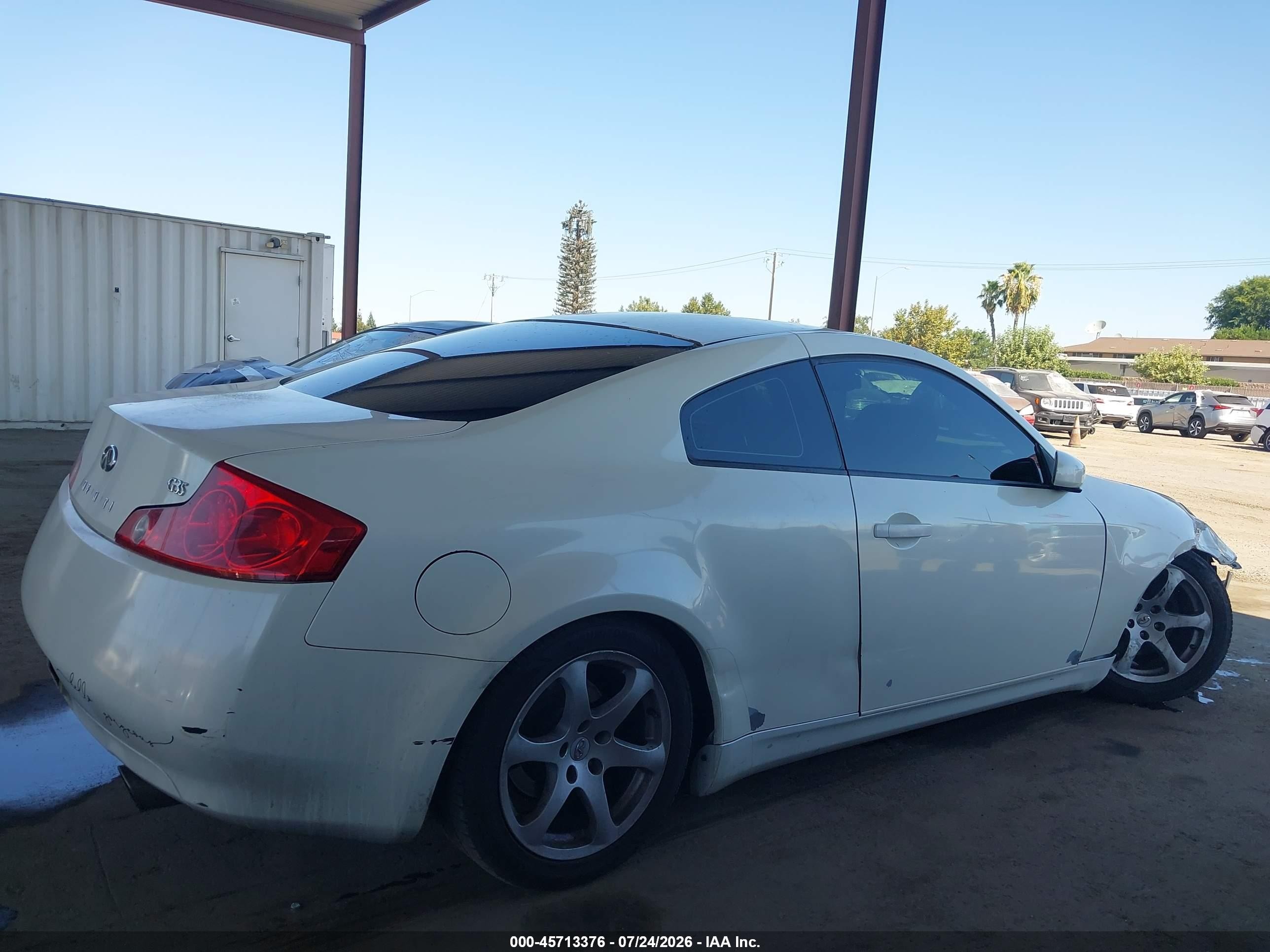 2003 Infiniti G35 Base W/leather White vin: JNKCV54E13M218400