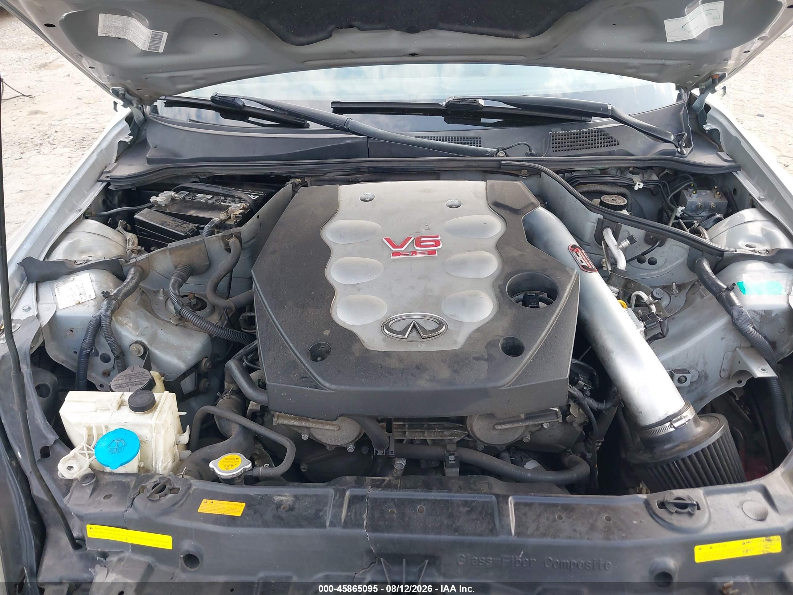 2004 Infiniti G35   Silver vin: JNKCV54E14M306784