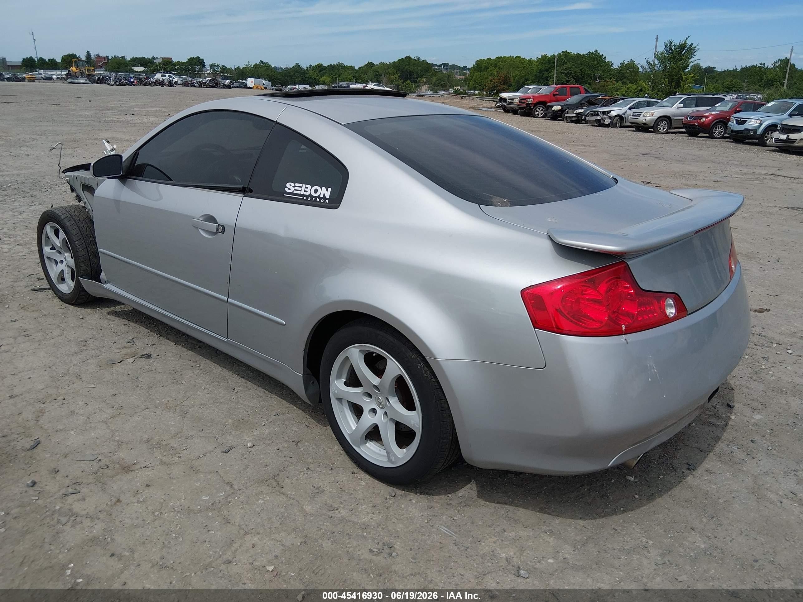2004 Infiniti G35   Silver vin: JNKCV54E14M800417
