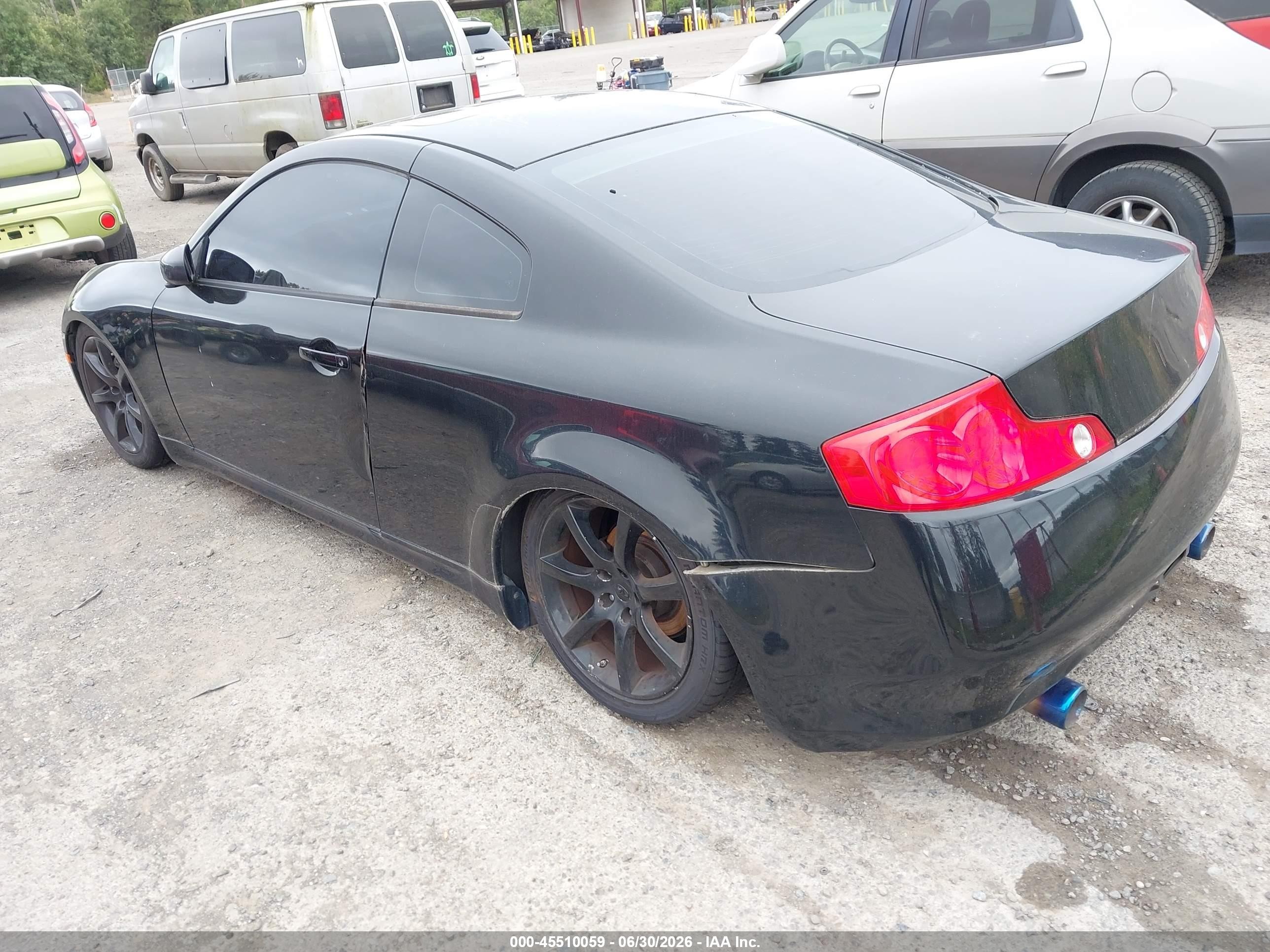 2004 Infiniti G35   Black vin: JNKCV54E14M802376
