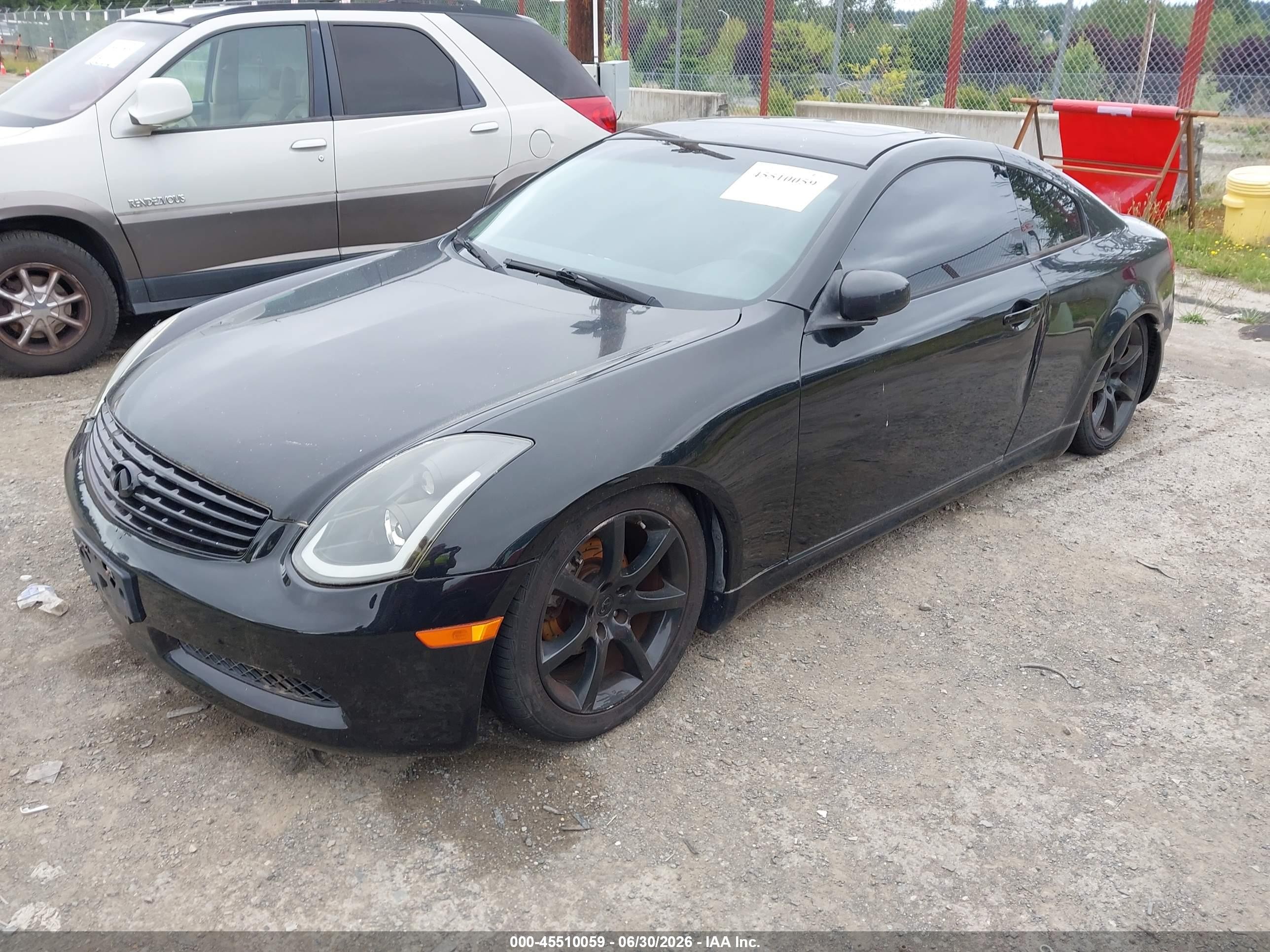 2004 Infiniti G35   Black vin: JNKCV54E14M802376
