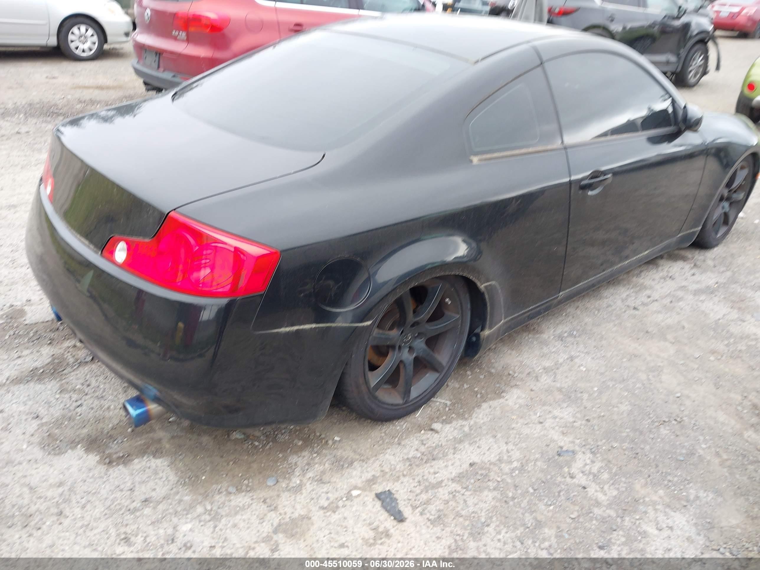 2004 Infiniti G35   Black vin: JNKCV54E14M802376