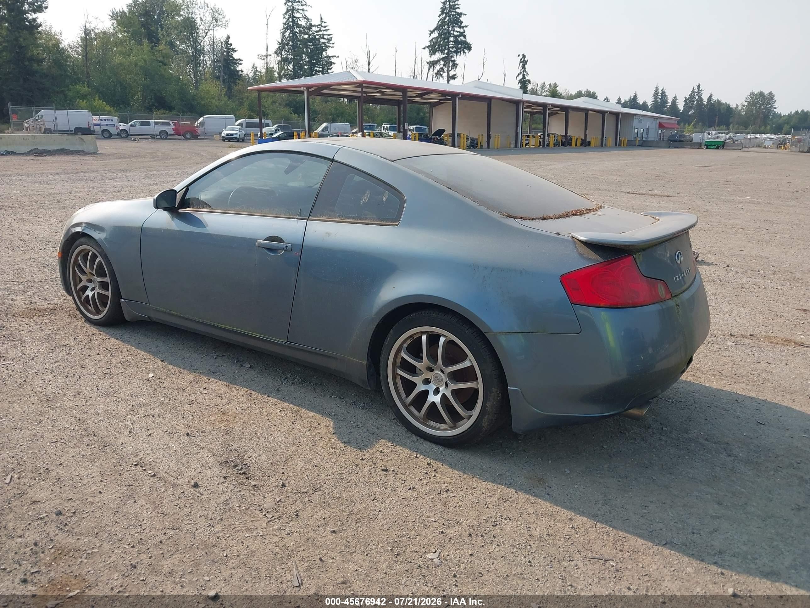 2005 Infiniti G35   Light Blue vin: JNKCV54E15M419717