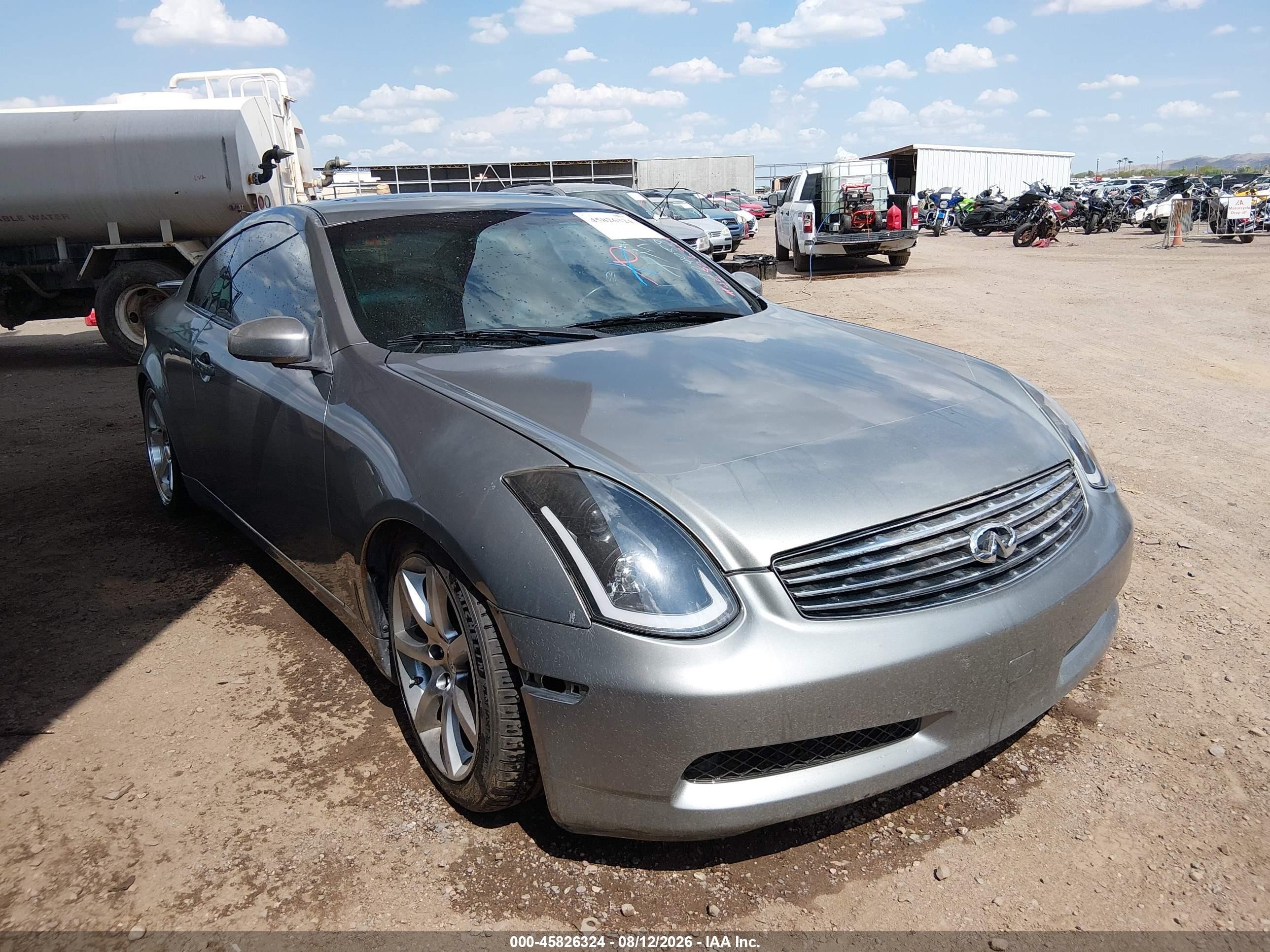 2005 Infiniti G35   Gray vin: JNKCV54E15M424058